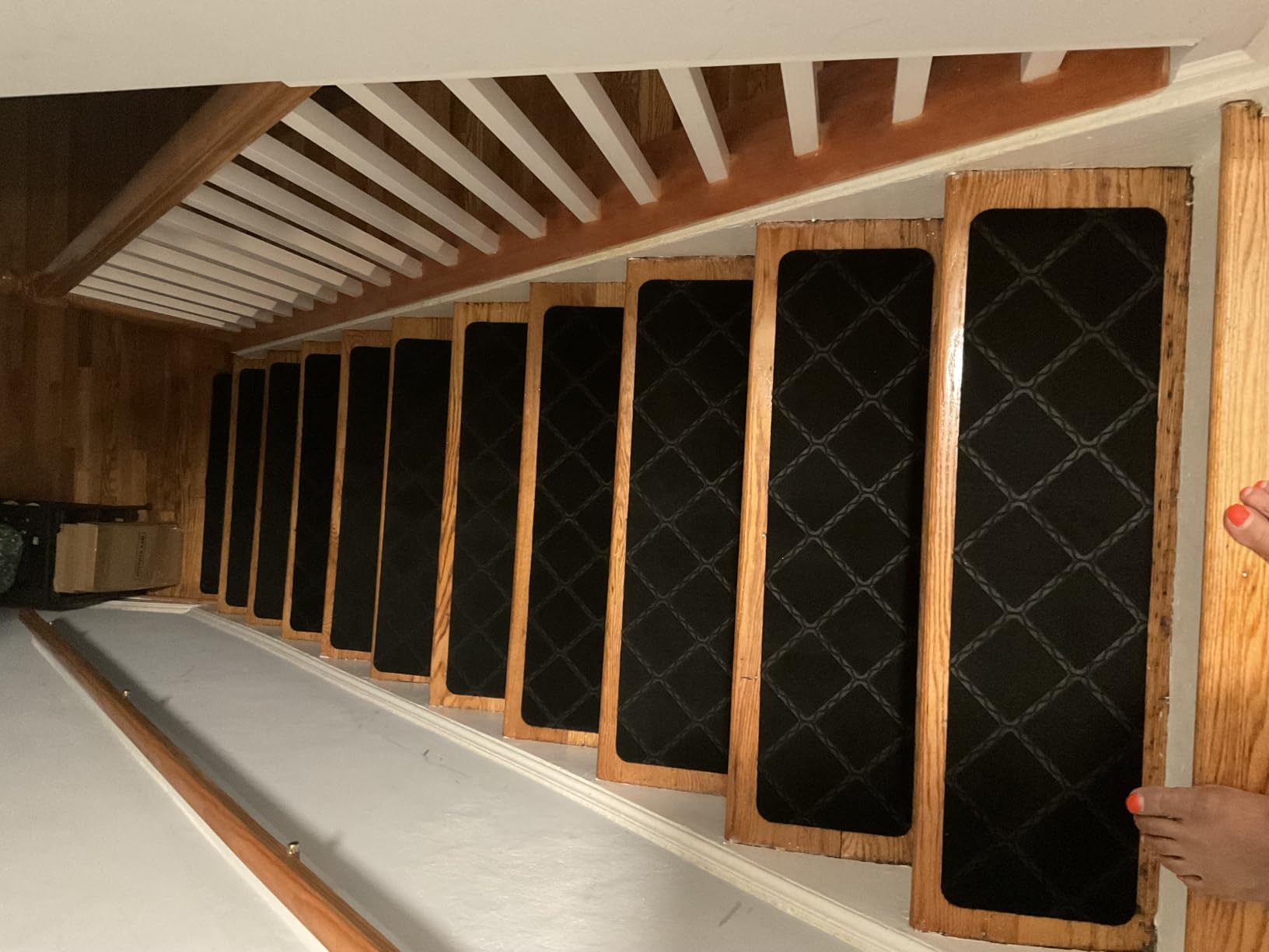 Stair Treads for Wooden Steps 15pcs - 8x30in Carpet Stairs Runner Indoor Non-Slip Stair Mats for Kids Elders and Pets customer photo 2