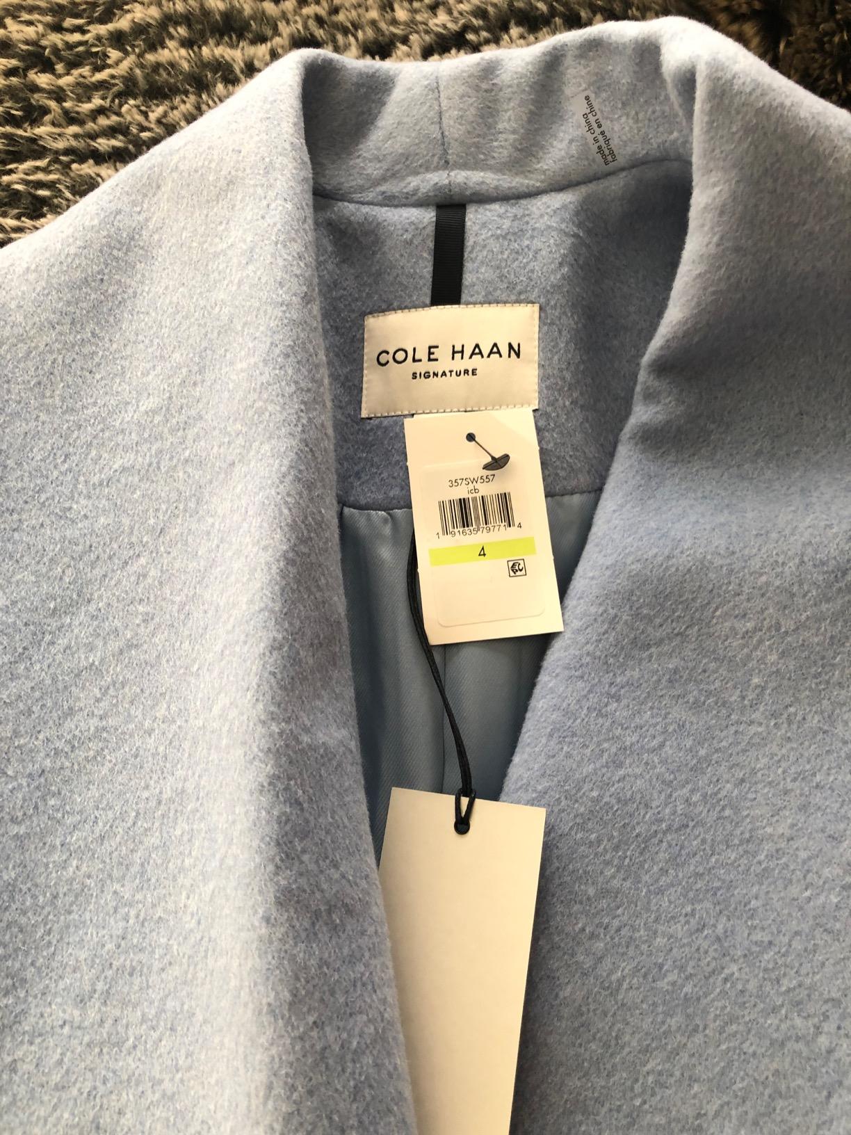 Cole Haan Women's Belted Wool Classically Elegant Coat for Year-round Style (Standard and Plus Size) customer photo 2