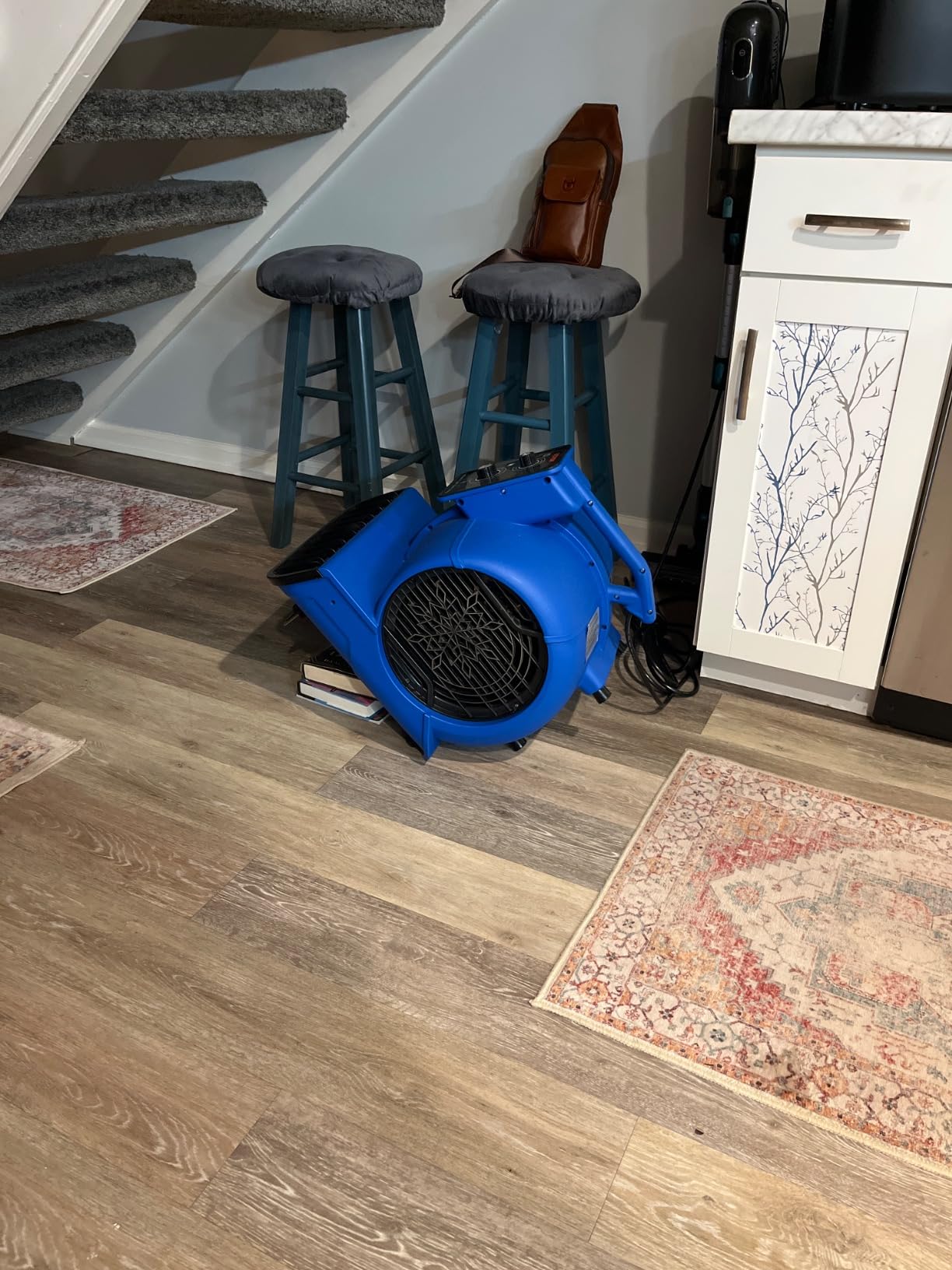 VEVOR Air Mover, 1/2 HP 2600 CFM Carpet Dryer for Cooling and Ventilating, Portable Floor Blower Fan with 4 Blowing Angles and Time Function, for Janitorial, Home, Commercial Use customer photo 2