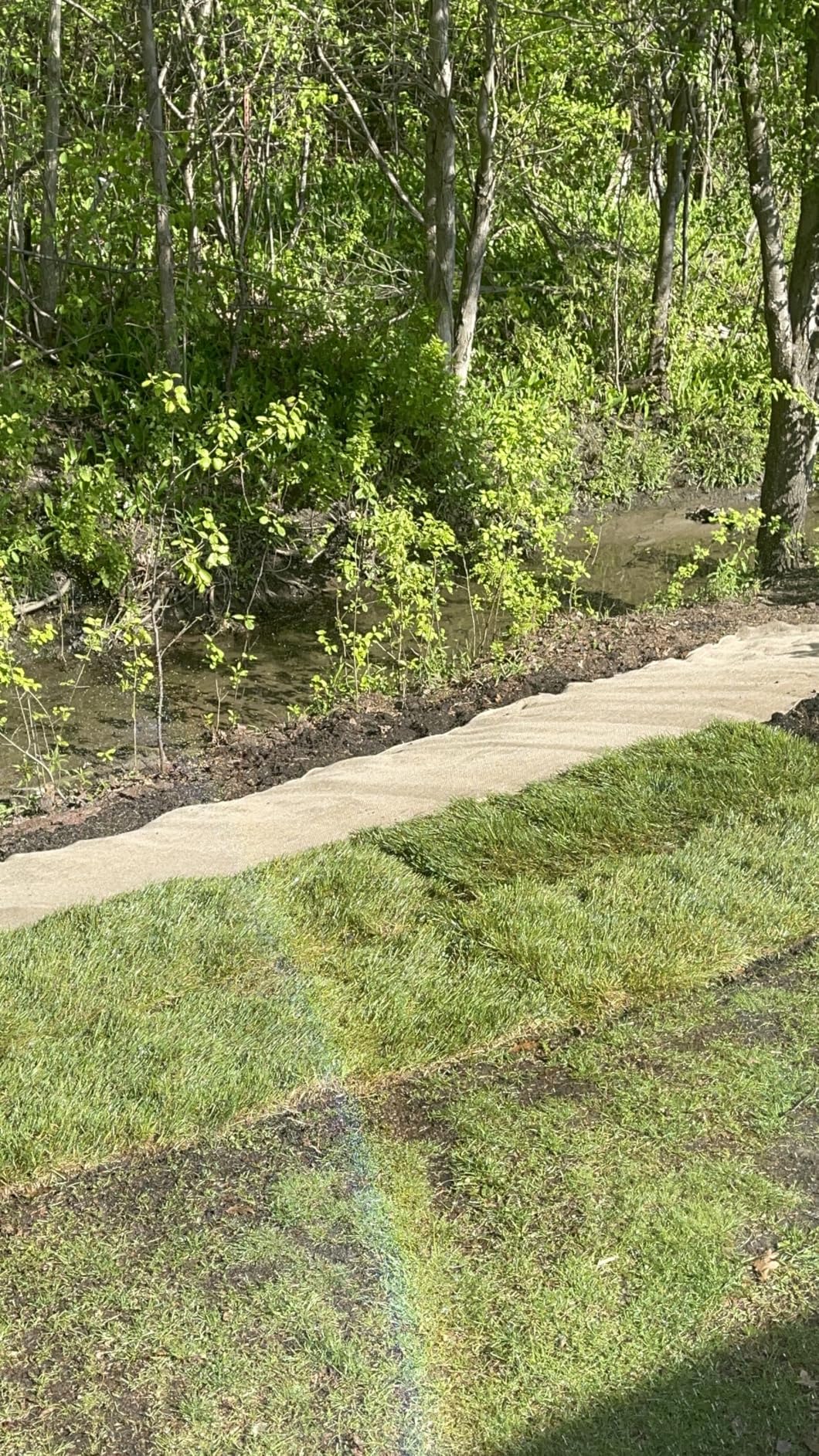 Riakrum 3 Pcs 48 Inch X 90 ft in Total Erosion Control Blanket Burlaps Netting Mesh Burlap Erosion Control Liner Blanket Burlap Loose Weave Planter Liner Roll for Raised Bed Soil Saver customer photo 2