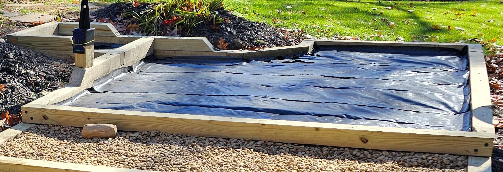 Weed Barrier Landscape Fabric Heavy Duty, 2.6FT x 100FT Thicken Garden Blocker Fabric Weed Mats, Weed Control Garden Cloth, Woven Geotextile Fabric for Garden Beds, Underlayment, Commercial Driveway customer photo 1