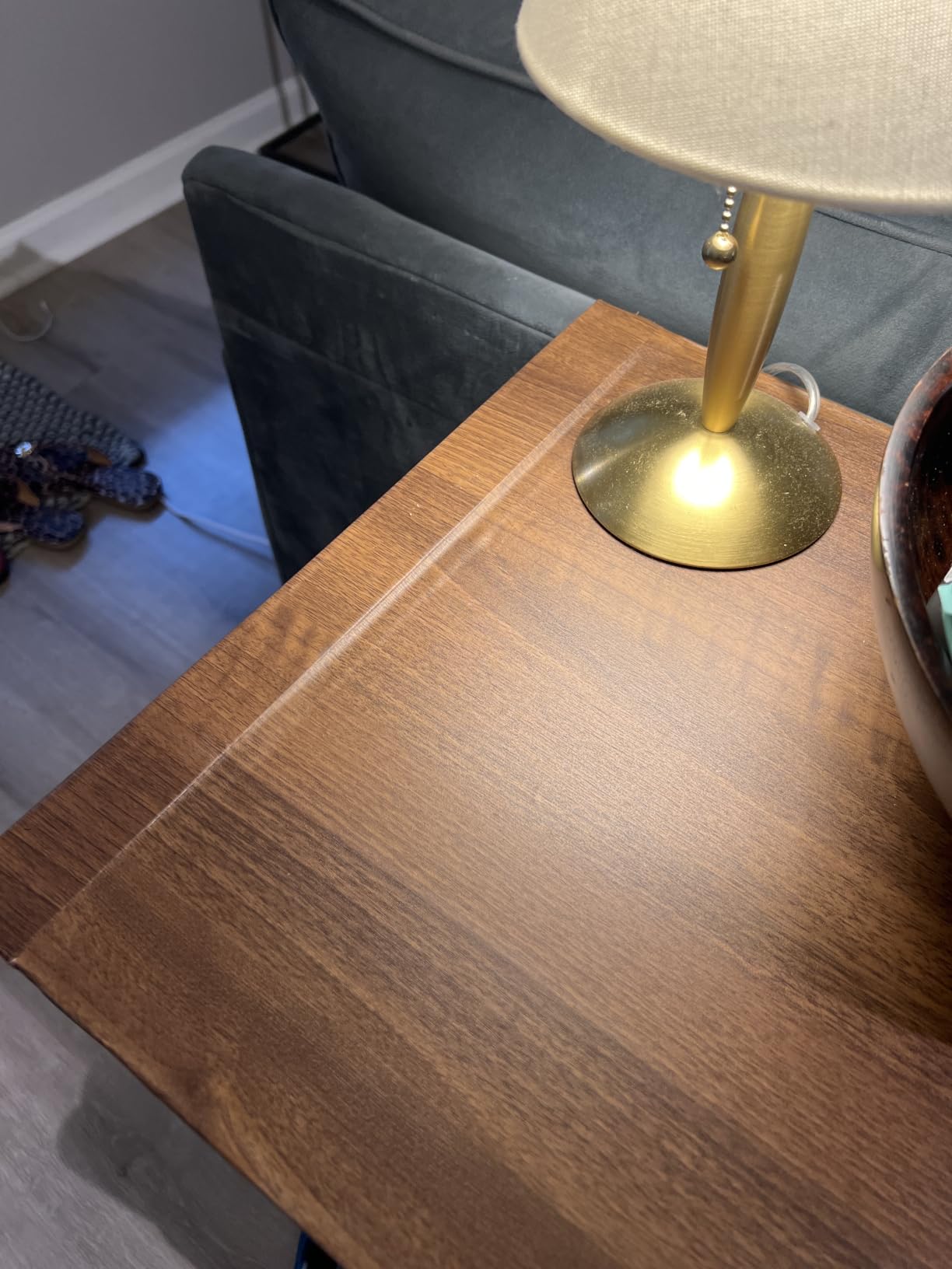 Walnut Wood Contact Paper 31x157 inch Wood Peel and Stick Wallpaper Matt Thick Wooden Look Wallpaper Self-Adhesive Removable Wood Vinyl Wrap Wrap Furniture Decor Sticker for Countertop Cabinet customer photo 1