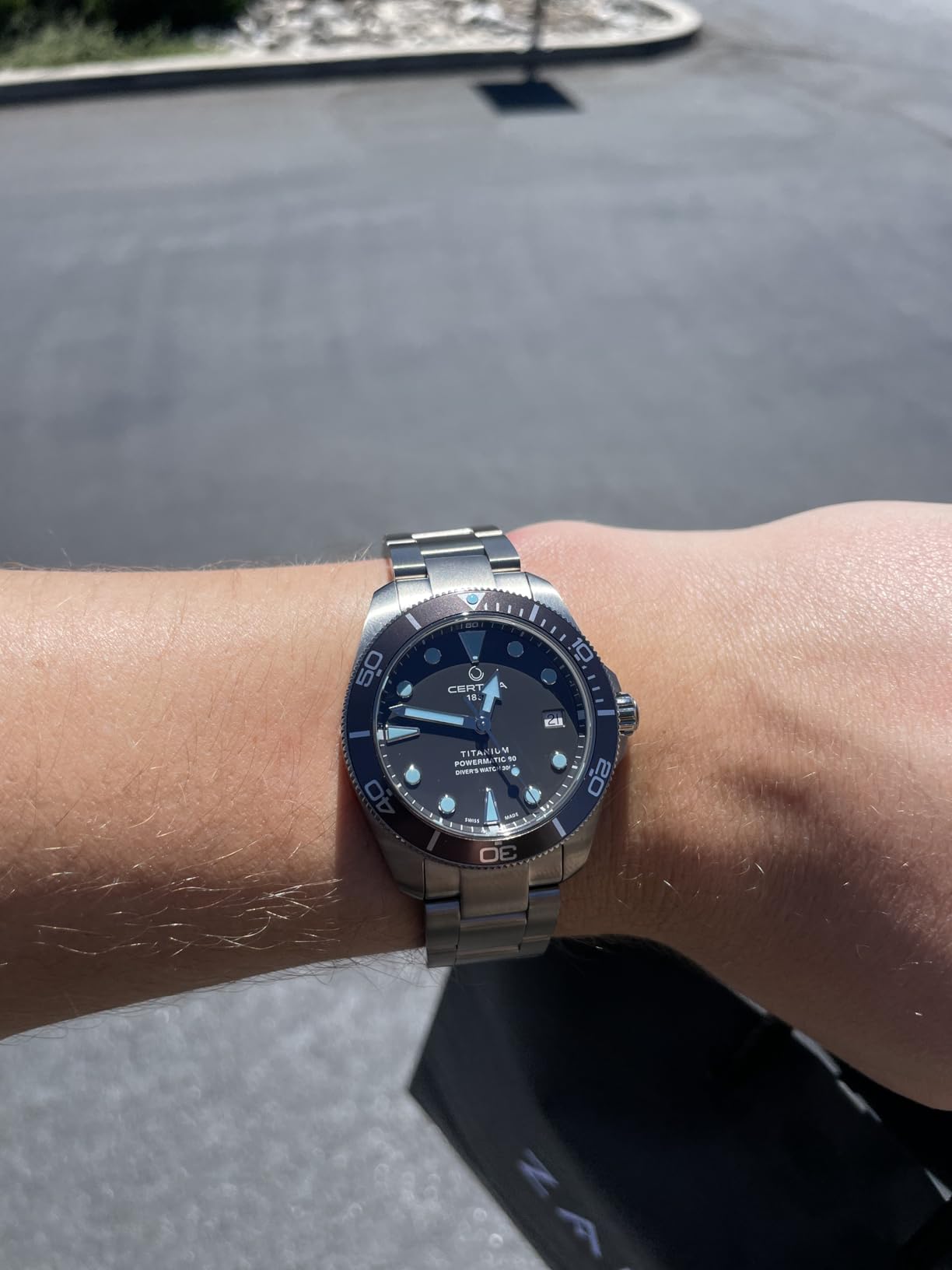 Certina, Mens, DS Action Diver 38mm Powermatic 80, Titanium, Swiss Automatic, Watch, Anthracite, Titanium, 19, (C0328074408100) customer photo 1
