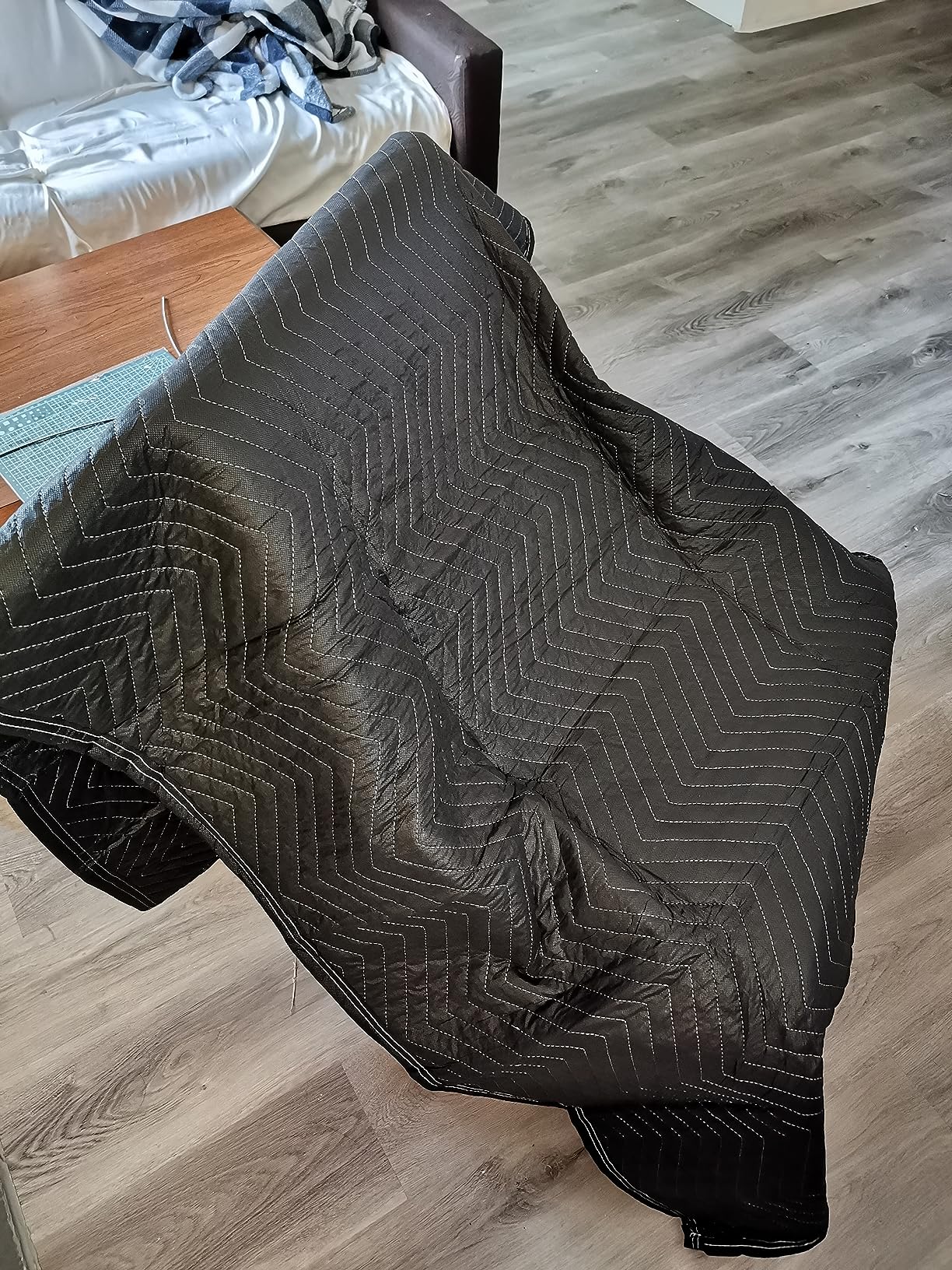 Large Moving Blankets 80 * 72in Heavy Duty Packing Blankets for Furniture Protection Quilted Packing Shipping Blankets Moving Supplies customer photo 2