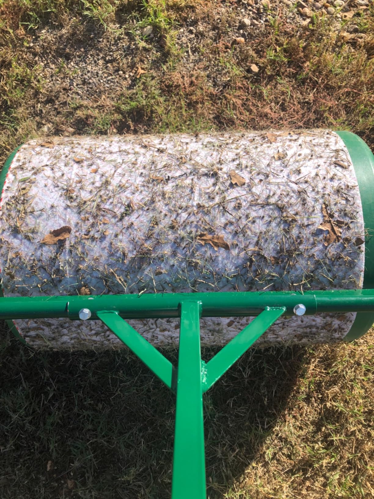 LANDZIE 24 Inch Poly Lawn Roller - 15.8 Gallon Lawn Roller Water Filled Sod Roller and Yard Roller for Pressing in Grass Seed customer photo 1
