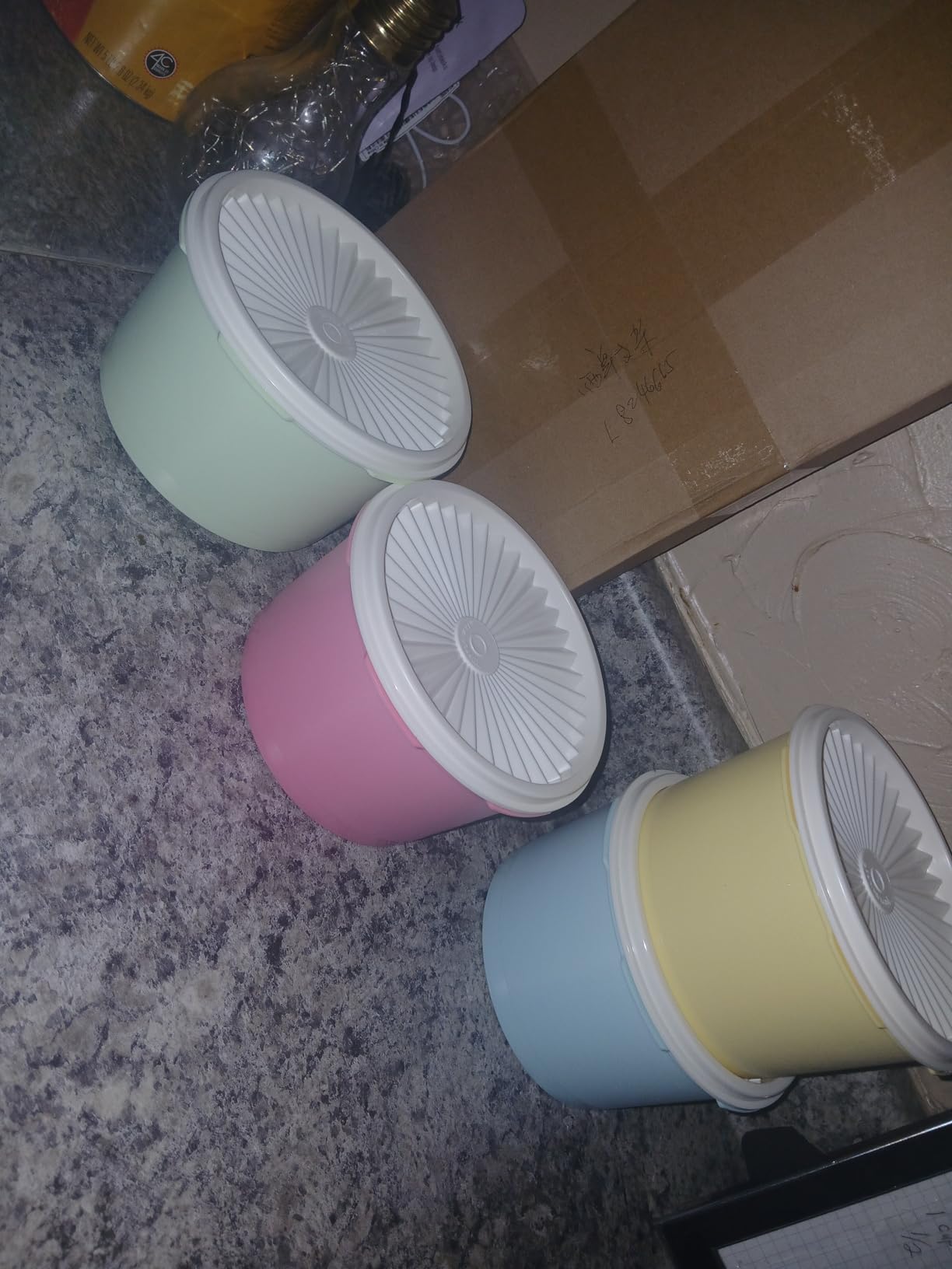 Tupperware Heritage Collection 10 Piece Nested Canister Set in Vintage Colors, Dishwasher Safe and BPA Free (5 Containers, 5 Lids) customer photo 1