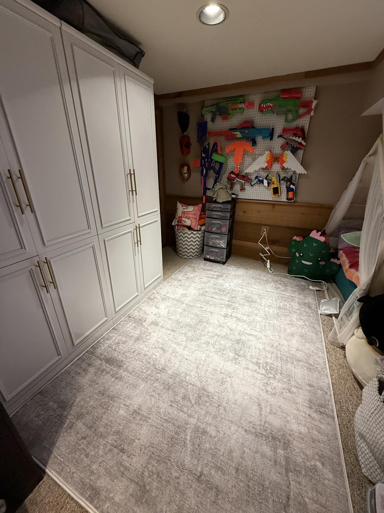 Graphene Electric Heating Carpet Soft Plush Heated Area Rug Heater Floor Mat with Timer Fast Warm Up for Home Office Study Playroom 120V 1000W 4.6x6.6Ft customer photo 2