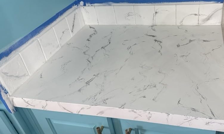 Rust-Oleum 384964 Home Marble Countertop Coating Kit, 72 fl oz, White customer photo 1