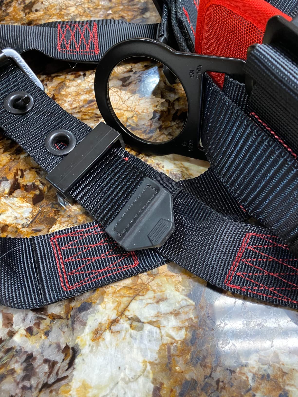 AFP Demon Comfortable Fall Protection Harness Kit - OSHA/ANSI PPE Full Body Safety Harness for Construction Work customer photo 1