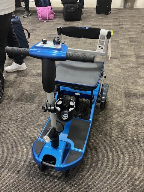 ZiiLIF R3b-Mobility Scooters for Seniors Adults Ultra Lightweight 37.5 Ibs Electric Powered Folding 4 Wheel Mobility Scooter with Cup Holder, Compact & Convenient for Travel Airline Approved, Red customer photo 1