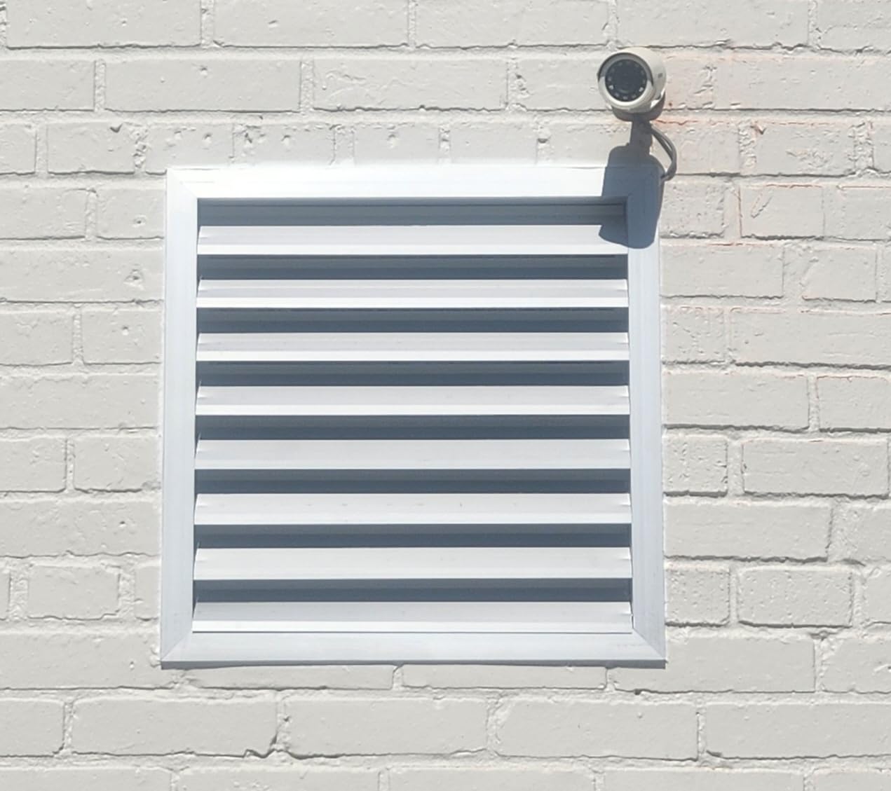 Fits 20x20 Wall Opening Anodized Aluminum Exterior Wall Vent by Handua | Gable Shed for Crawlspace, Outdoor, Doors, Attic | Weatherproof, Rain&Rust Proof, Water Resistant Grille Overall: 22