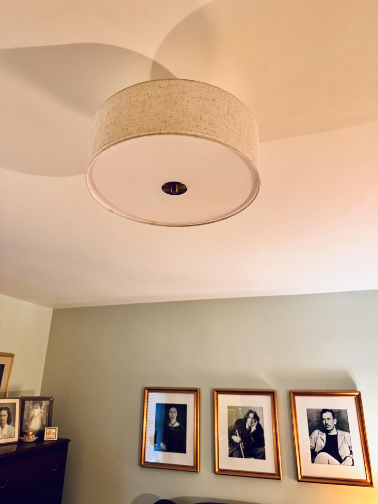 Bargeni Semi Flush Mount Ceiling Light,13 inch Modern 3-Light Ceiling Light Fixture,Black Semi Flush Mount Light Fixture,Flush Mount Lighting for Bedroom,Dinning Room and Hallway customer photo 2
