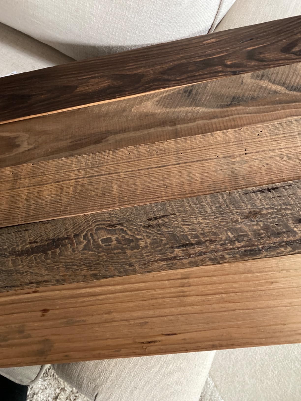 W&S 10Pack Peel and Stick Night Grey Wood Planks for Interior Wall Accent, Shiplap Boards Wooden Backsplash Paneling customer photo 2