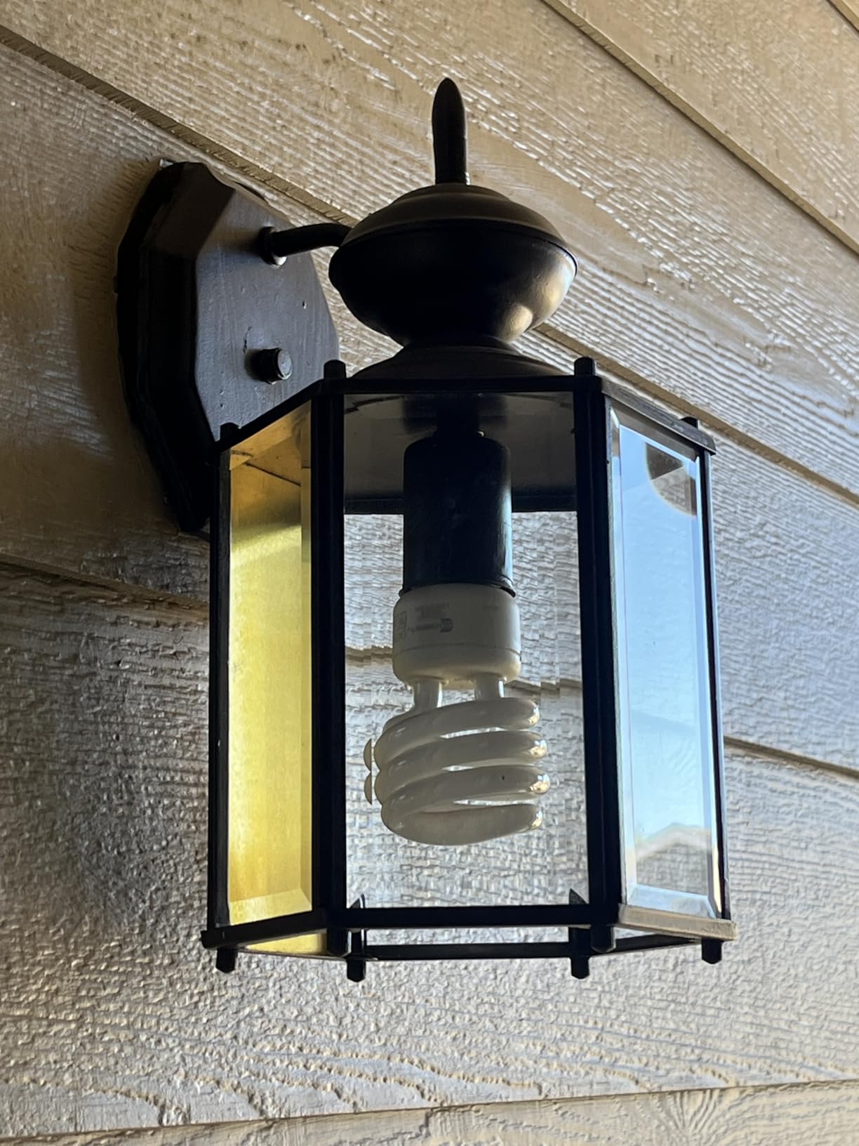Kalium Porch Lights Outdoor Wall Light Fixture 2pcs, Matte Black, Wall Sconce 12.4 in, Toughened Frame, Clear Glass Shade, Waterproof Lanterns, for Patio, Exterior, Front, Door, Entryway customer photo 1