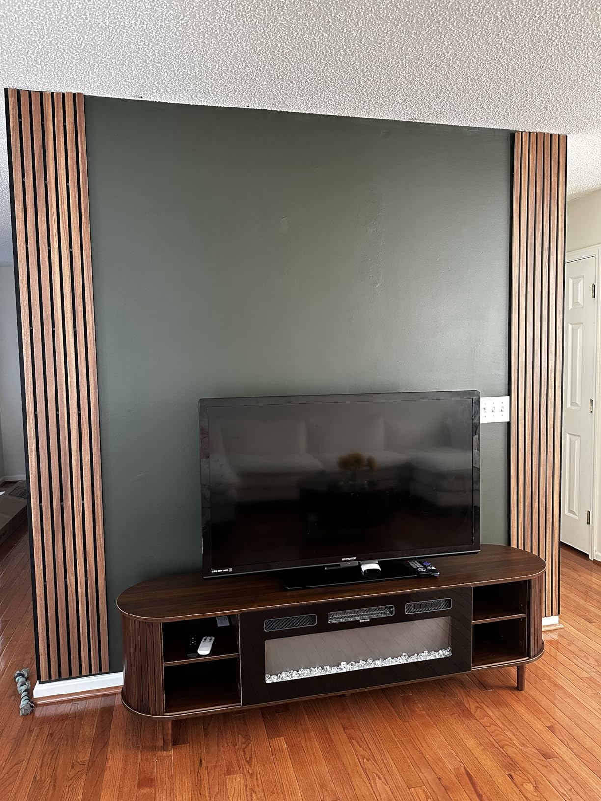 RITOLLO Wood Slat Panels for Wall 2-Piece 94.5