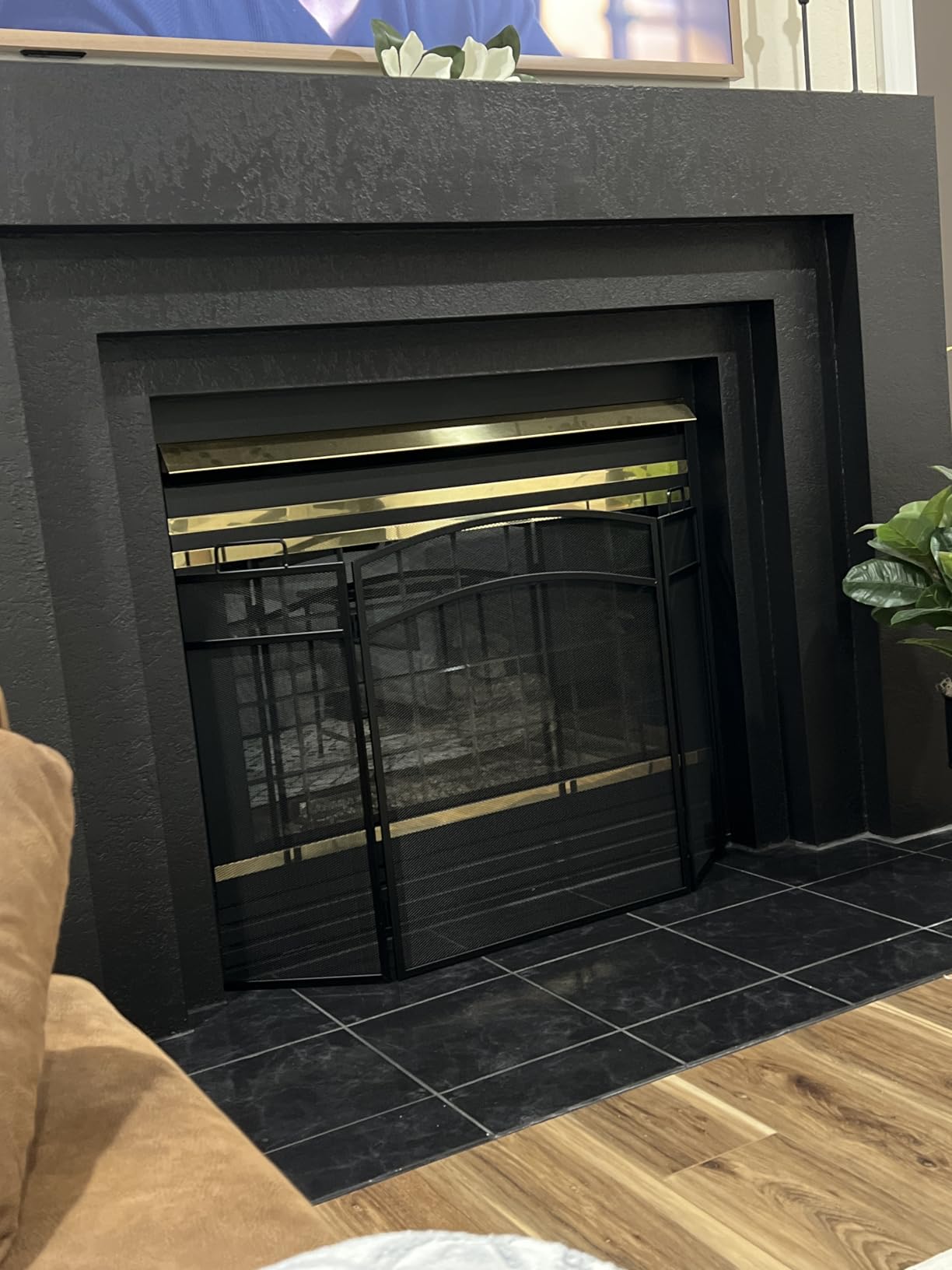 3 Panel Fireplace Screen 48