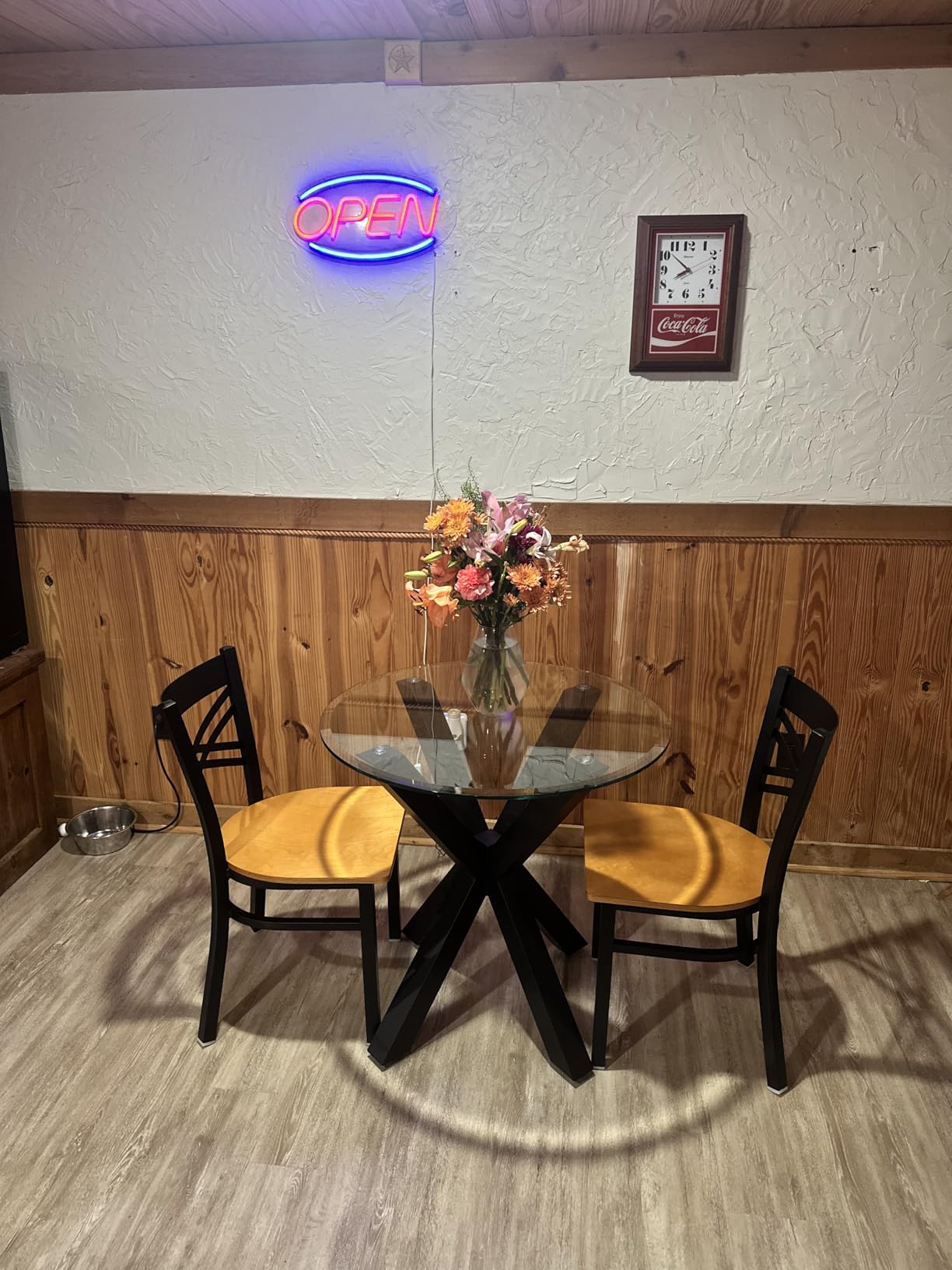 Table Base 28 Inch, Heavy Duty Pedestal Metal Dining Table Base for Glass, Marble, and Wood Tops, Furniture Legs for Home, Kitchen, Office(Black) customer photo 2