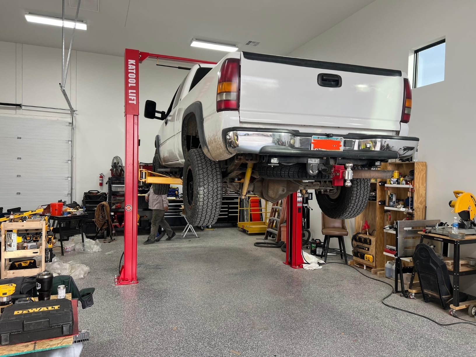 KATOOL 11000lbs 2 Post Car Lift Auto Lift 2 Post Lift for Home Garage customer photo 2