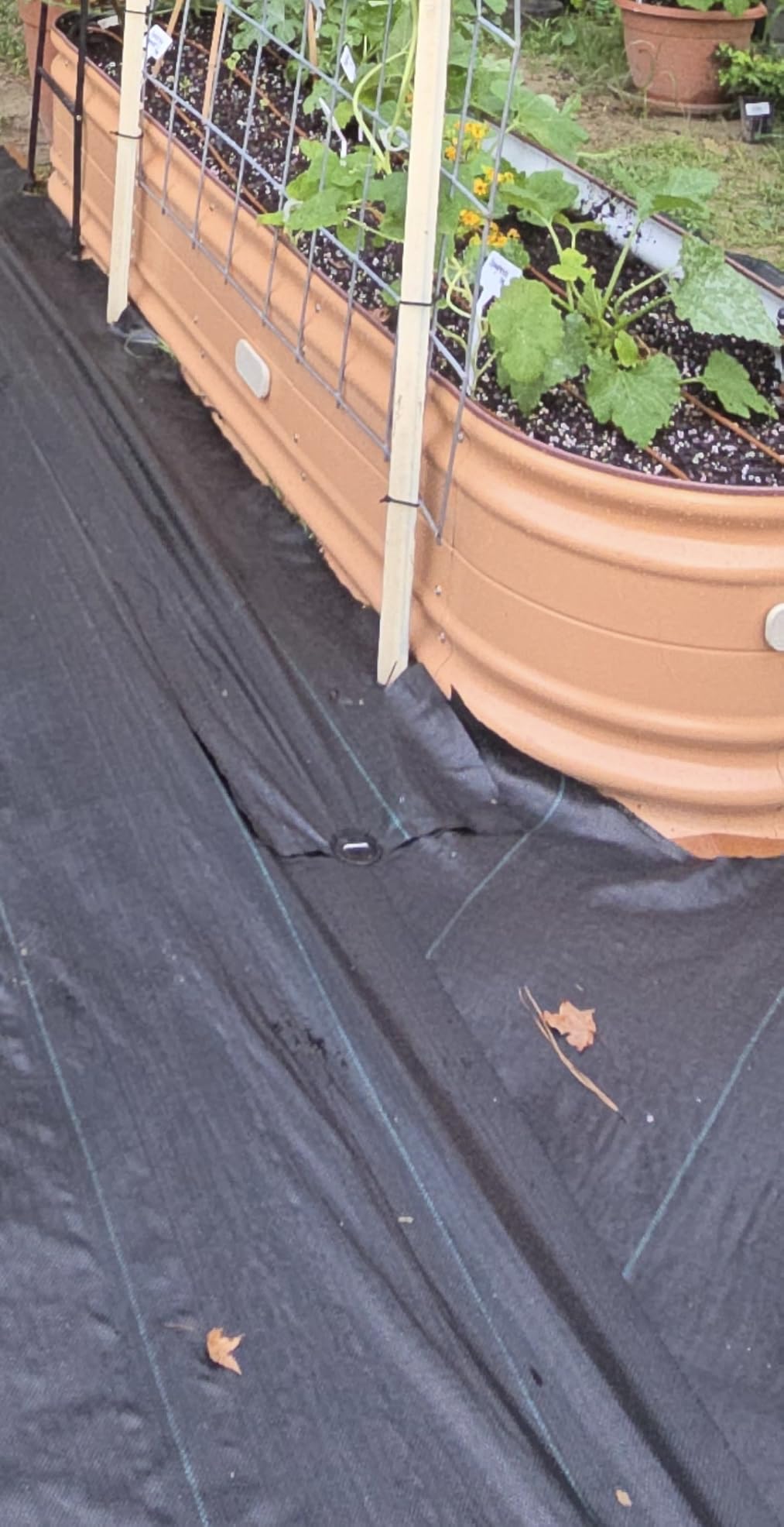 VEVOR 4FTx300FT Premium Heavy Duty Weed Barrier Landscape Fabric, 3.2OZ Woven Geotextile Fabric Under Gravel, High Permeability for Weed Blocker Weed Mat, Driveway Fabric, Weed Control Garden Cloth customer photo 2