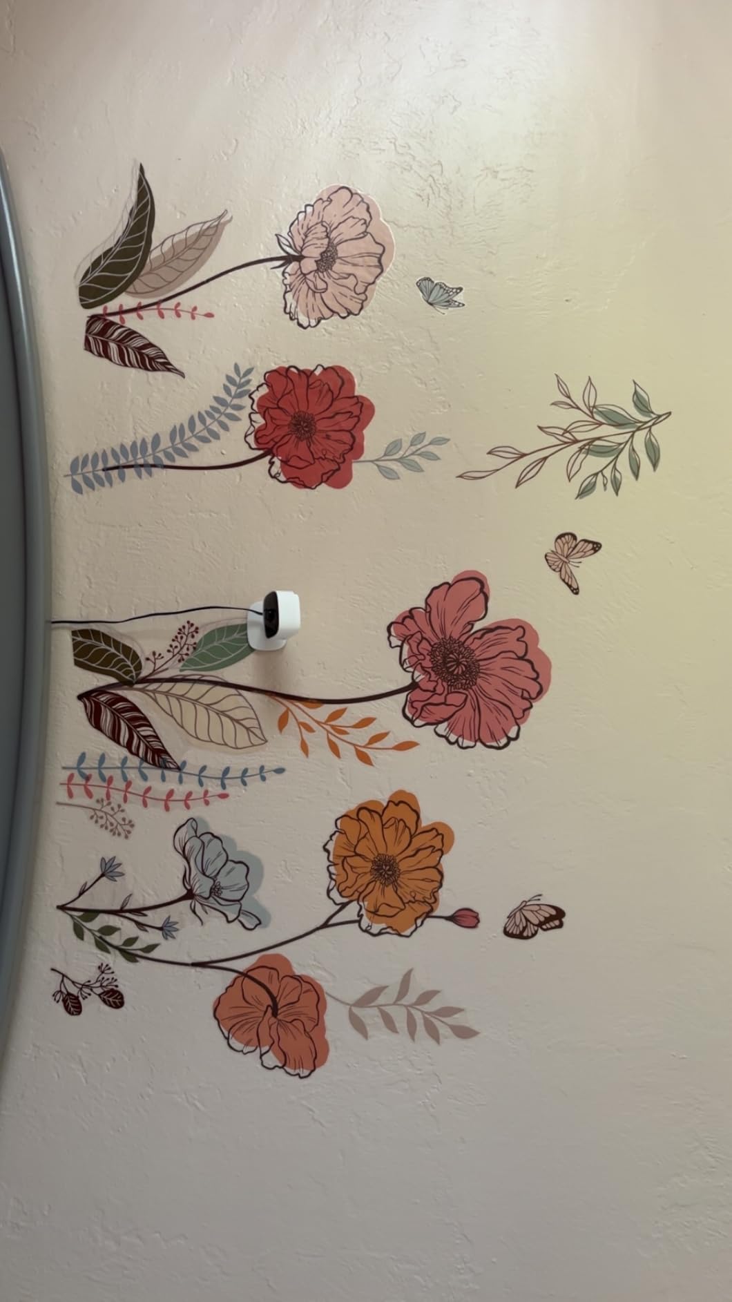 wondever Boho Flower Wall Stickers Wildflower Floral Grass Peel and Stick Wall Art Decals for Living Room Bedroom TV Wall customer photo 1
