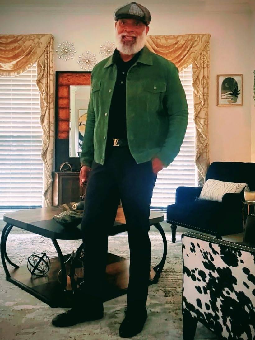 Mens Trucker Suede Leather Jacket - Western Style Cowboy Jacket Collection customer photo 1