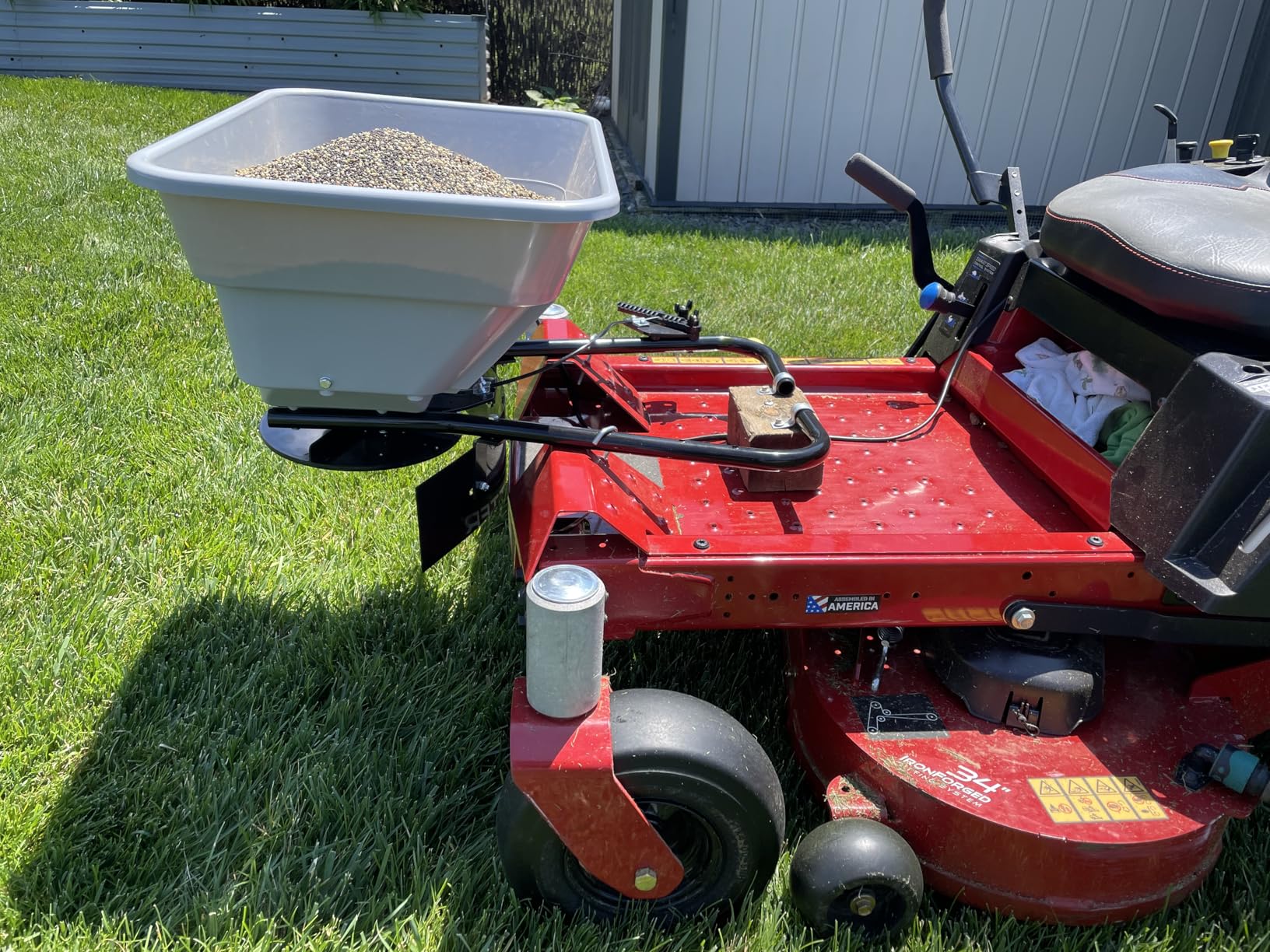 Yard Commander - 80 LB ATV/UTV Broadcast Spreader - 12-Volt Heavy Duty Motor - Salt, Seed, Fertilizer & More customer photo 2