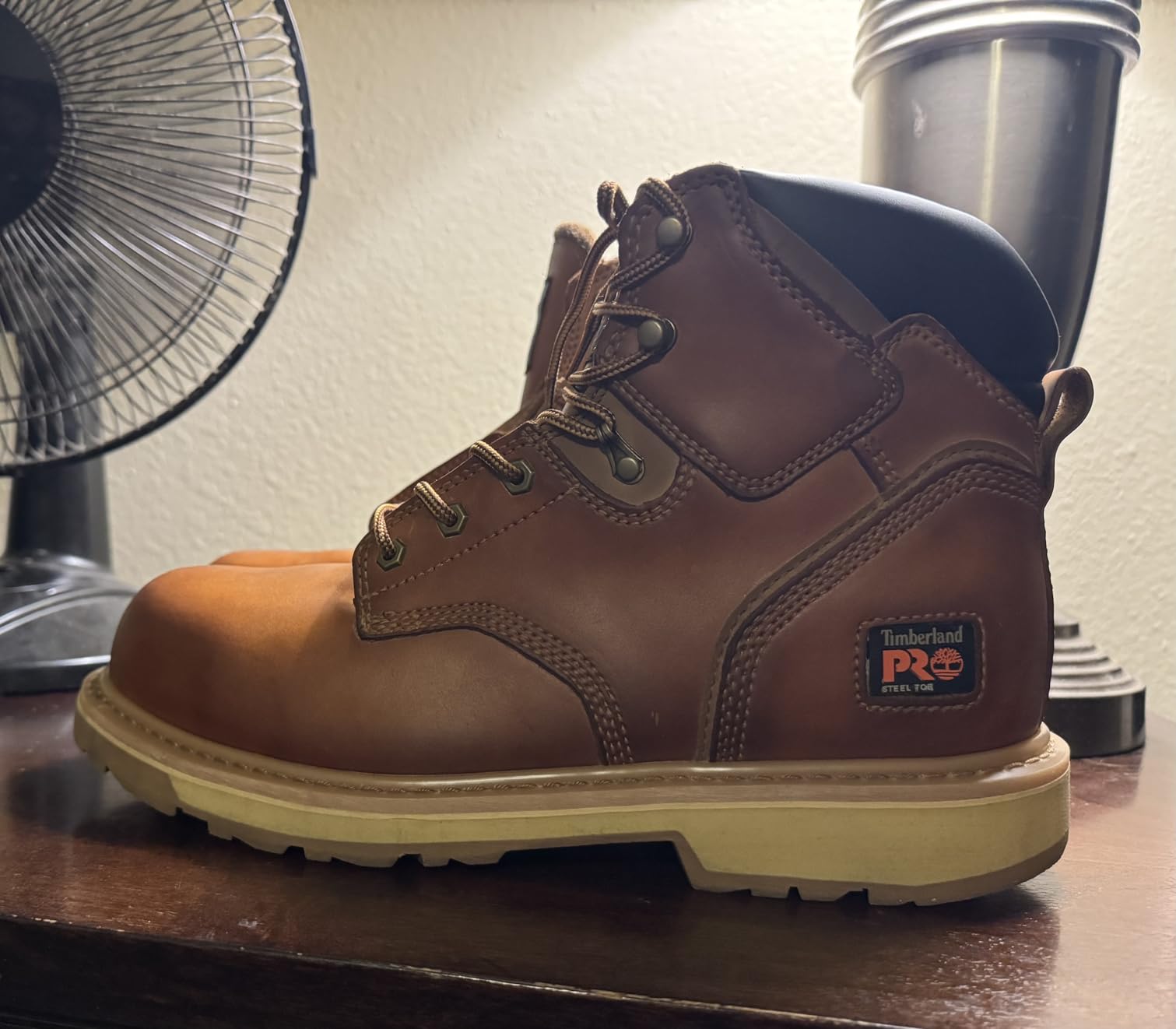 Timberland PRO Pit Boss 6 Inch Steel Safety Toe Industrial Work Boot customer photo 1