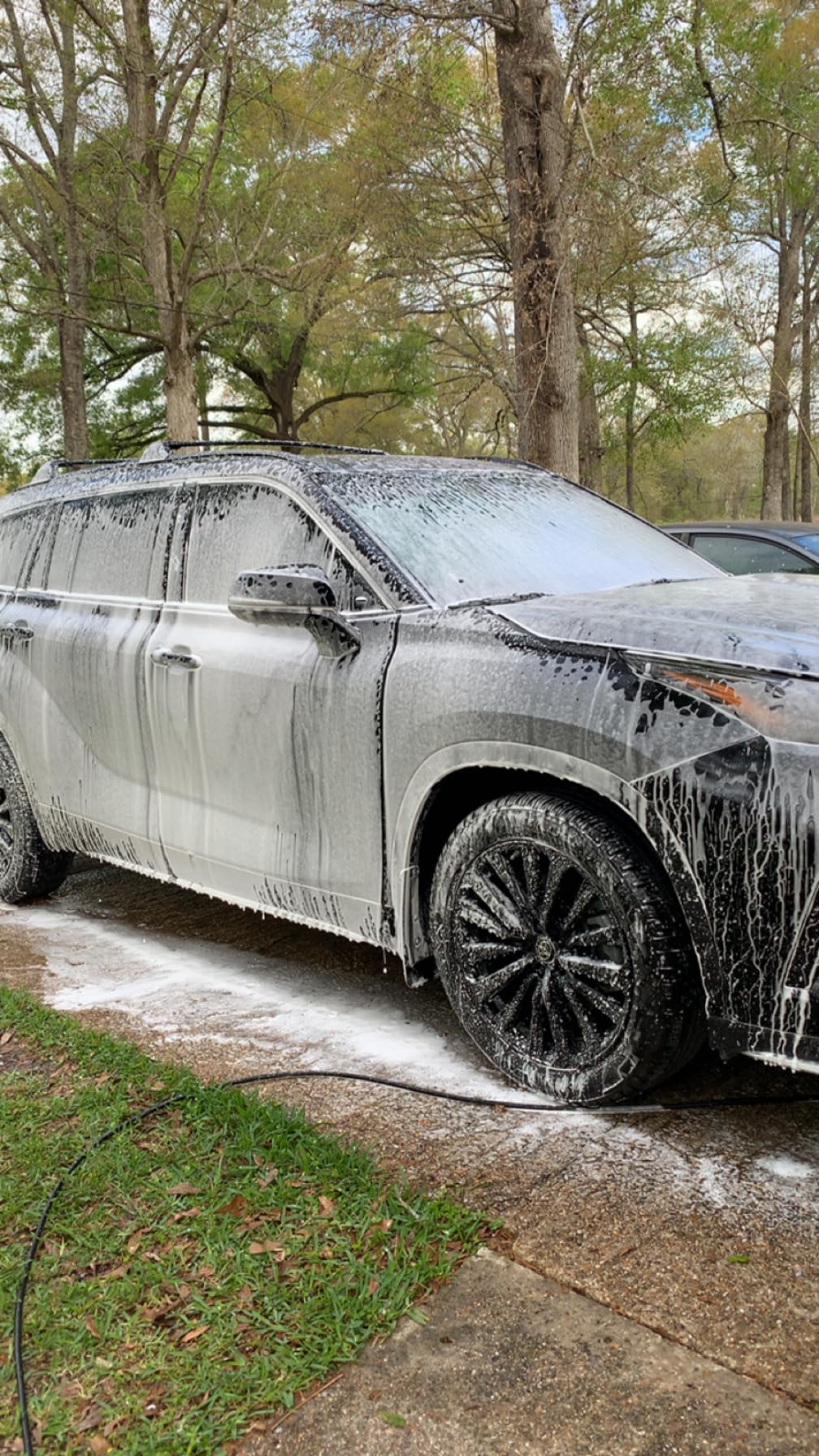 Sooprinse Foam Cannon Kit with Pressure Washer Short Gun, 1 L Snow Foam Lance with 1/4 Inch Quick Connector, Foam Blaster with Pressure Washer Gun,4000 PSI, Black customer photo 1