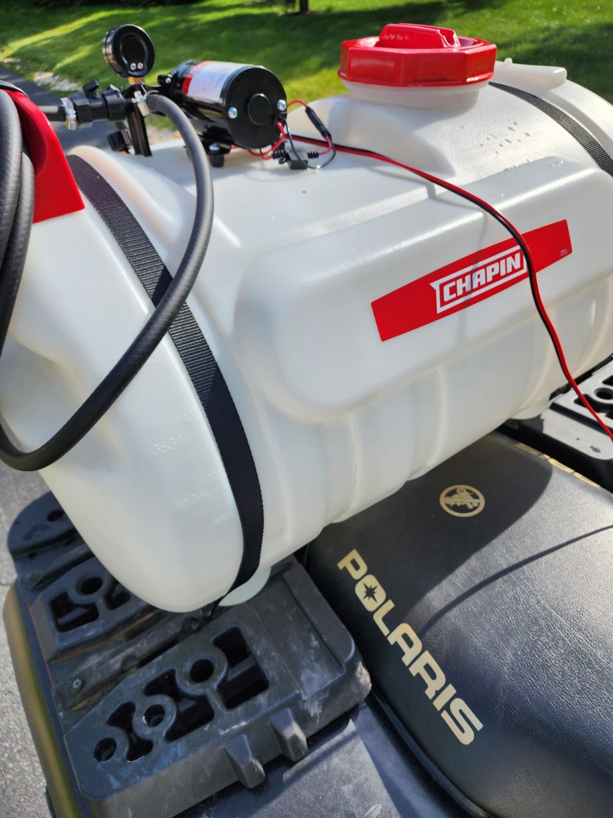 Chapin 98444 ATV 40G Water Tank Sprayer with 2-Nozzle Boom and 2.5 GPM Pump, for Agriculture/Farming/Acreage customer photo 1