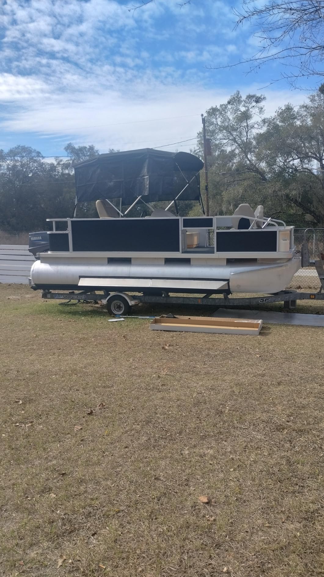 Universal 4 Bow Bimini Tops for Boats with Detachable Mesh Sidewalls, 900D Marine Canvas, Sun Shade Boat Canopy Kit, Bimini Top Hardware, Frame, Support Poles, Storage Boot, 91-96