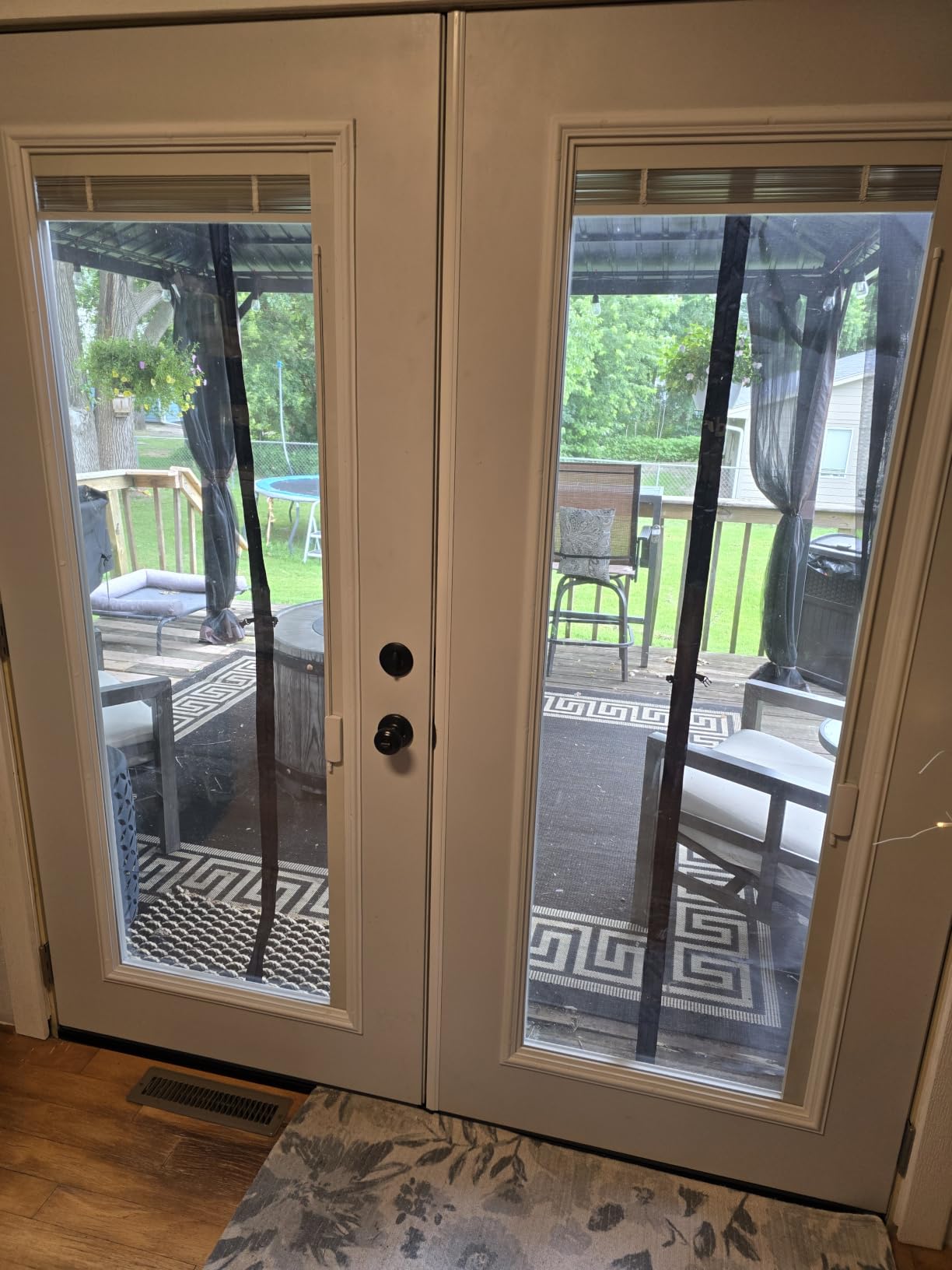 Magnetic Screen Door Upgraded PET Mesh Stronger Than Fiberglass and Polyester,Hands Free,Keeps Bugs Out,Pet & Kid Friendly,Suitable for Sliding Door,Large Patio Door and French Door-72''x80'' customer photo 1