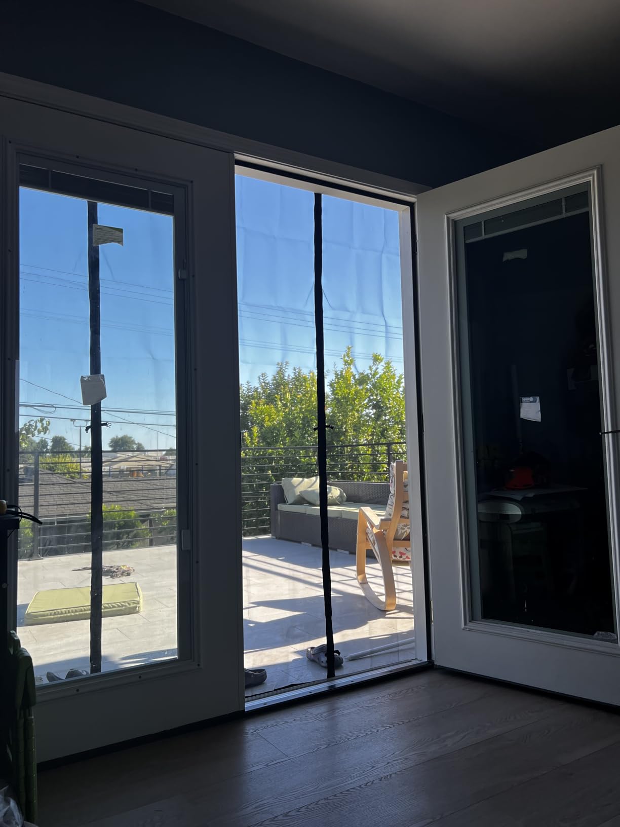 Magnetic Screen Door Upgraded PET Mesh Stronger Than Fiberglass and Polyester,Hands Free,Keeps Bugs Out,Pet & Kid Friendly,Suitable for Sliding Door,Large Patio Door and French Door-72''x80'' customer photo 2