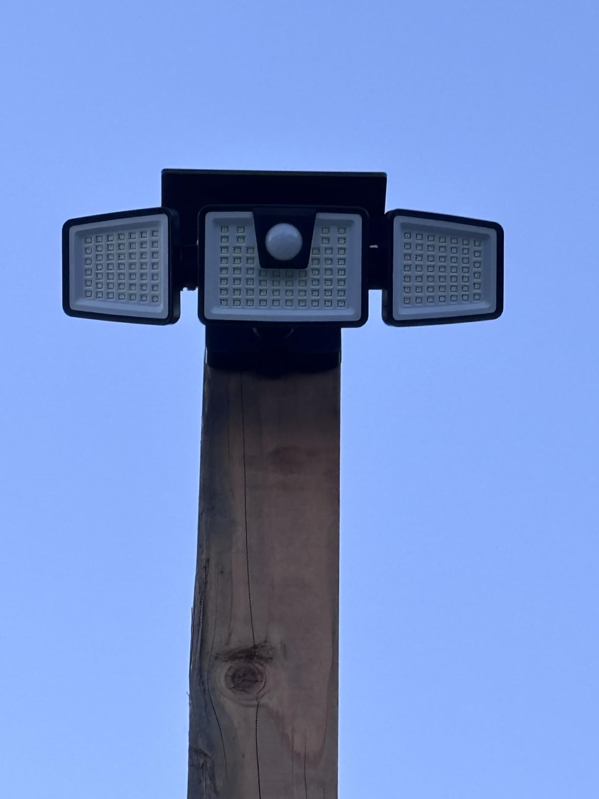 INCX Solar Lights Outdoor, 3000LM Motion Sensor Outdoor Lights, 2PCS, Black | 3 Adjustable Heads; 156 LEDs; IP65 Weather Resistant; 6500K Daylight; Wide coverage for garages, yards, patios, and entryways customer photo 1