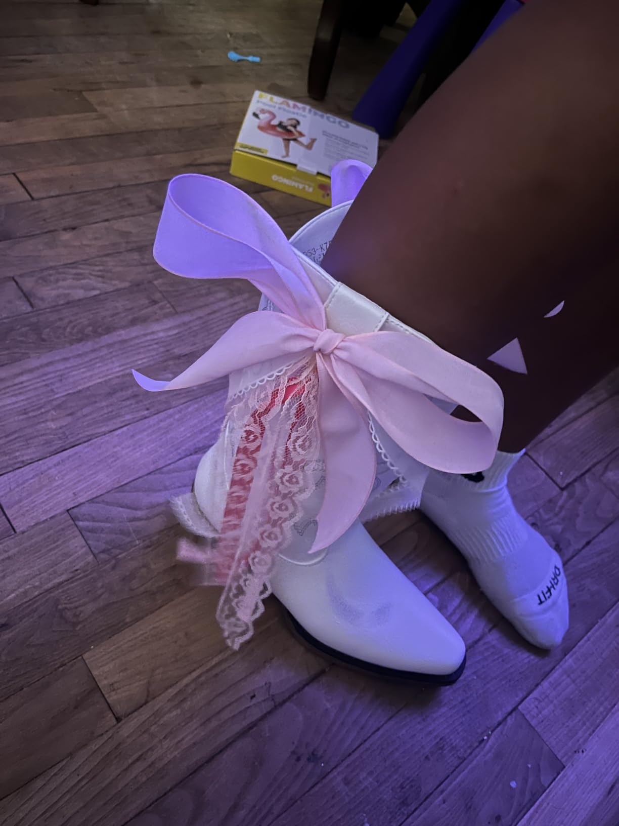 Cowboy Boots for Women - Mid Calf Cowgirl Boots Western Chunky Heel Pointed Toe Boot with Retro Embroidery, Country Concert Outfit Essentials for Rodeo Festival customer photo 1