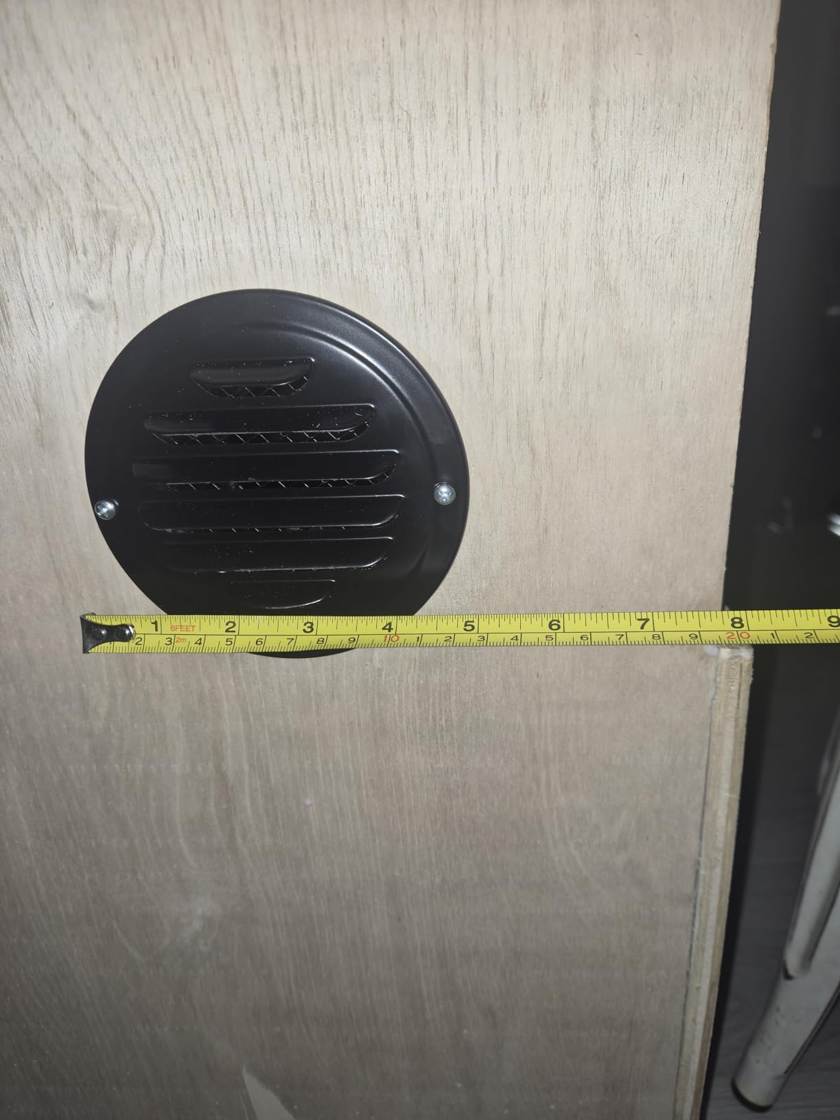 6 Inch Stainless Steel Air Vent Black Soffit Vents for Kitchen, Bathroom | Round Vent Cover Soffit Exhaust Vents with Built-in Fine Mesh for Garage, Office and Warehouse Ventilation customer photo 1