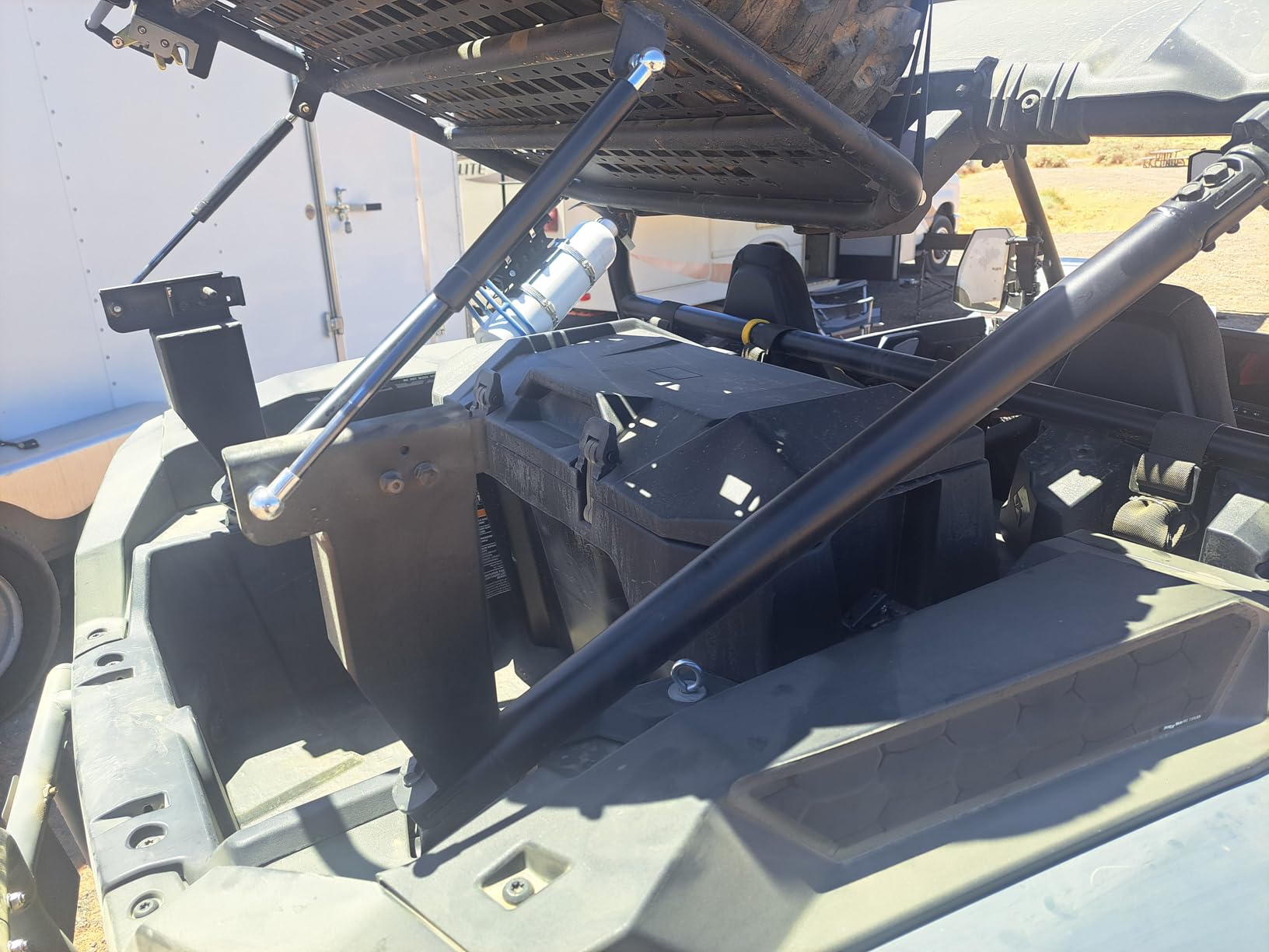 Kiwi Master 82 QT Cargo Box for 2024-2026 Polaris RZR XP 1000/RZR XP S 1000 | Accessories, Replace OEM # 2889611, Rear Forward Organizer Storage Bin customer photo 2