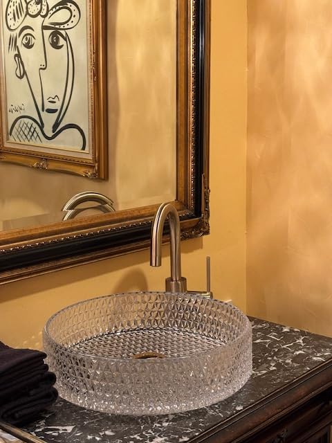 Homary Bathroom Vessel Sink Round Vessel Sink 15.35