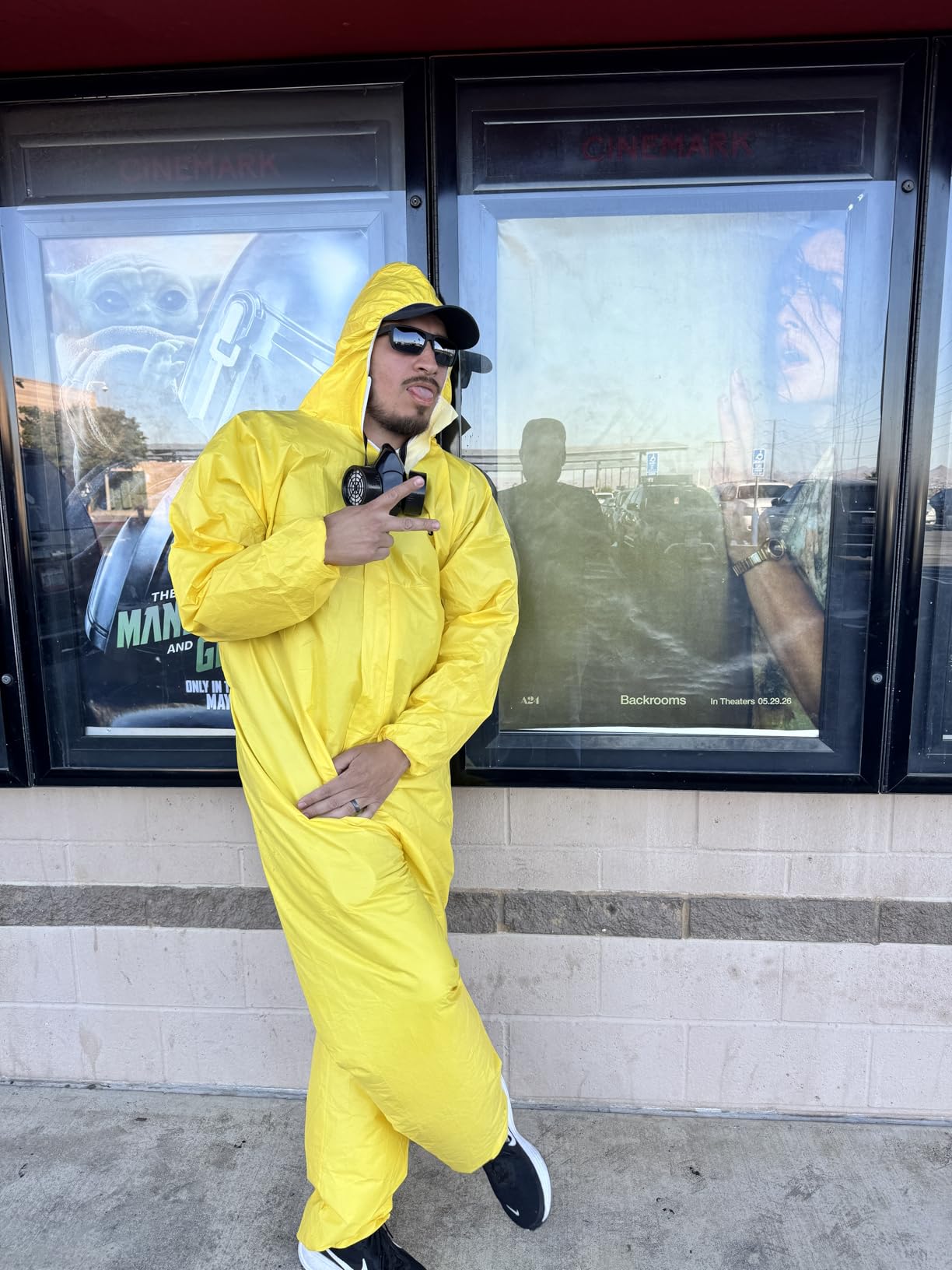 Hazmat Suit Disposable Coverall | Heavy Duty Full Body Paint Coverall & Suit in 7 Sizes - Large, White, 1 customer photo 1