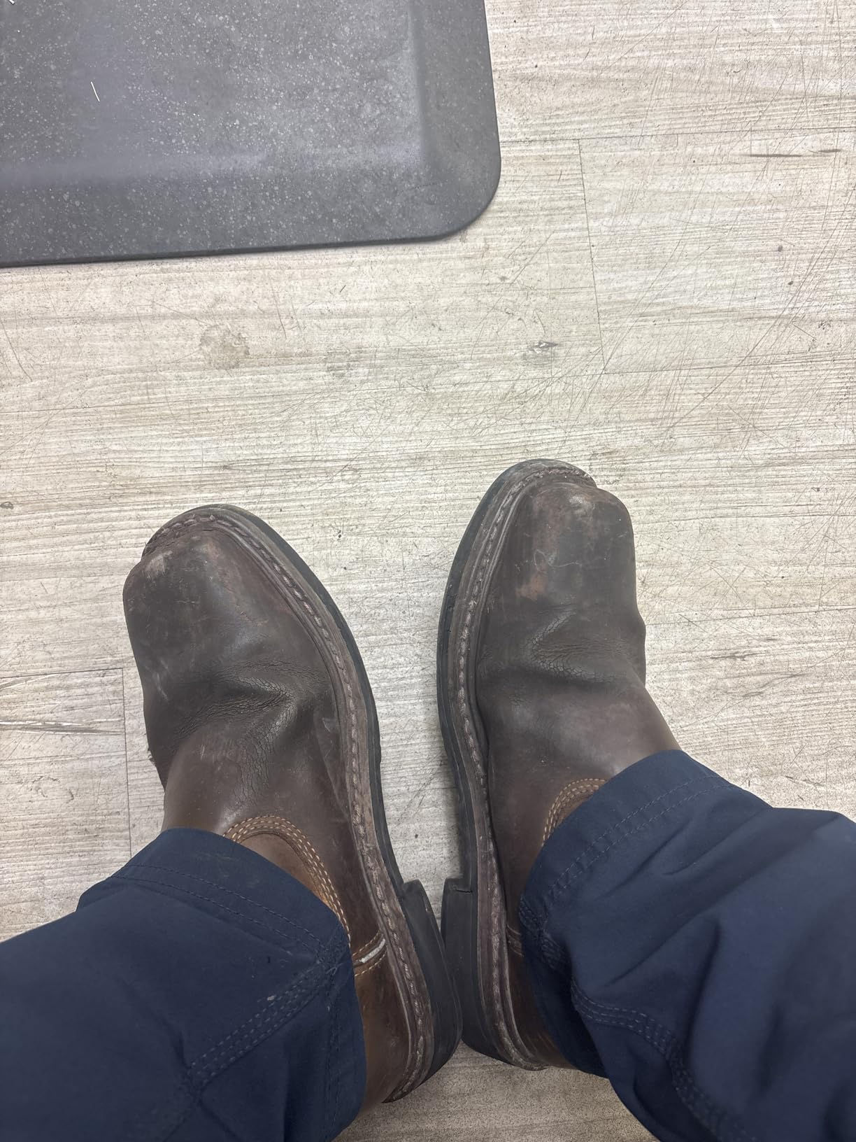 NORTIV 8 Steel Toe Work Boots for Men - Waterproof Pull on Wellington Cowboy Boots for Men with Full-grain Leather for Construction, Farming Bronco Stormrider customer photo 2
