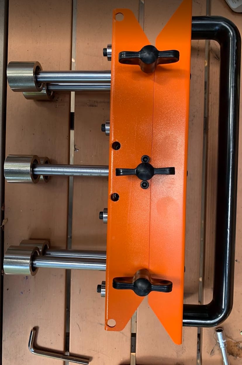 Jectse Sheet Metal Bender 0-90 degree, 3-Station Roller for Roofing | 0.01-0.04 inch (0.3-1.0mm) in Sheet, 1/2-5in fold height, Depth Gauge, V-rollers for non-slip bends, ideal for flashing & drip edge customer photo 1