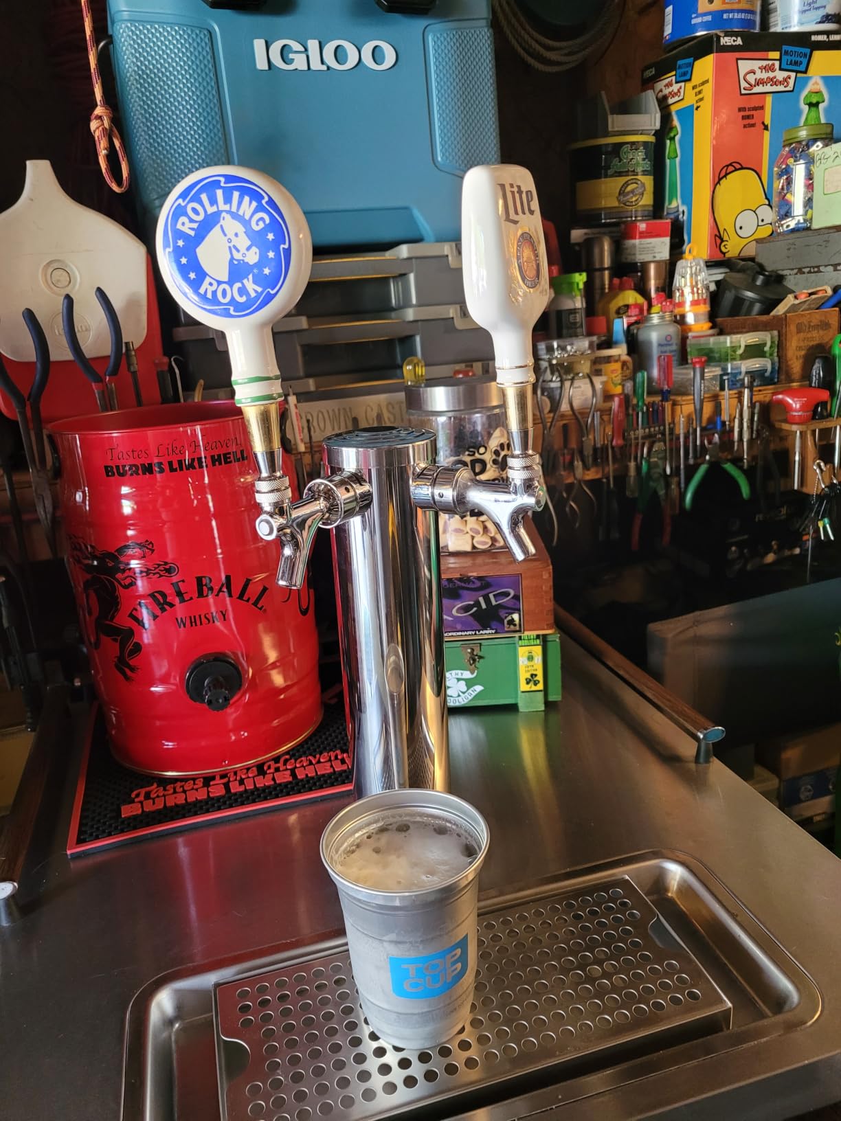 Dual Tap Kegerator Tower Beer Tap Tower 3