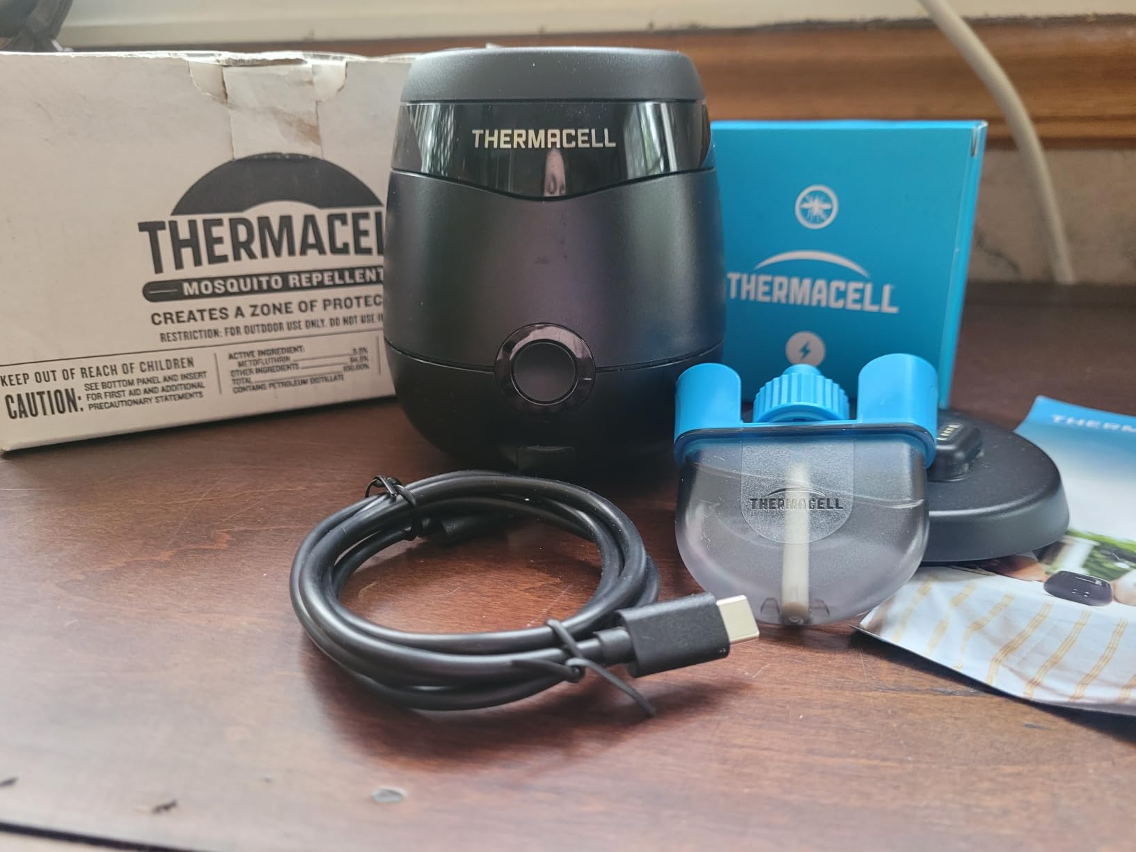 Thermacell E-ZoneGuard Patio Max Rechargeable Mosquito Repeller with 20-Foot Zone of Scientifically Proven Outdoor Protection; 12-Hr Battery; 36-Hr Refill; Bug Spray Alternative; Fast Charging Dock customer photo 2