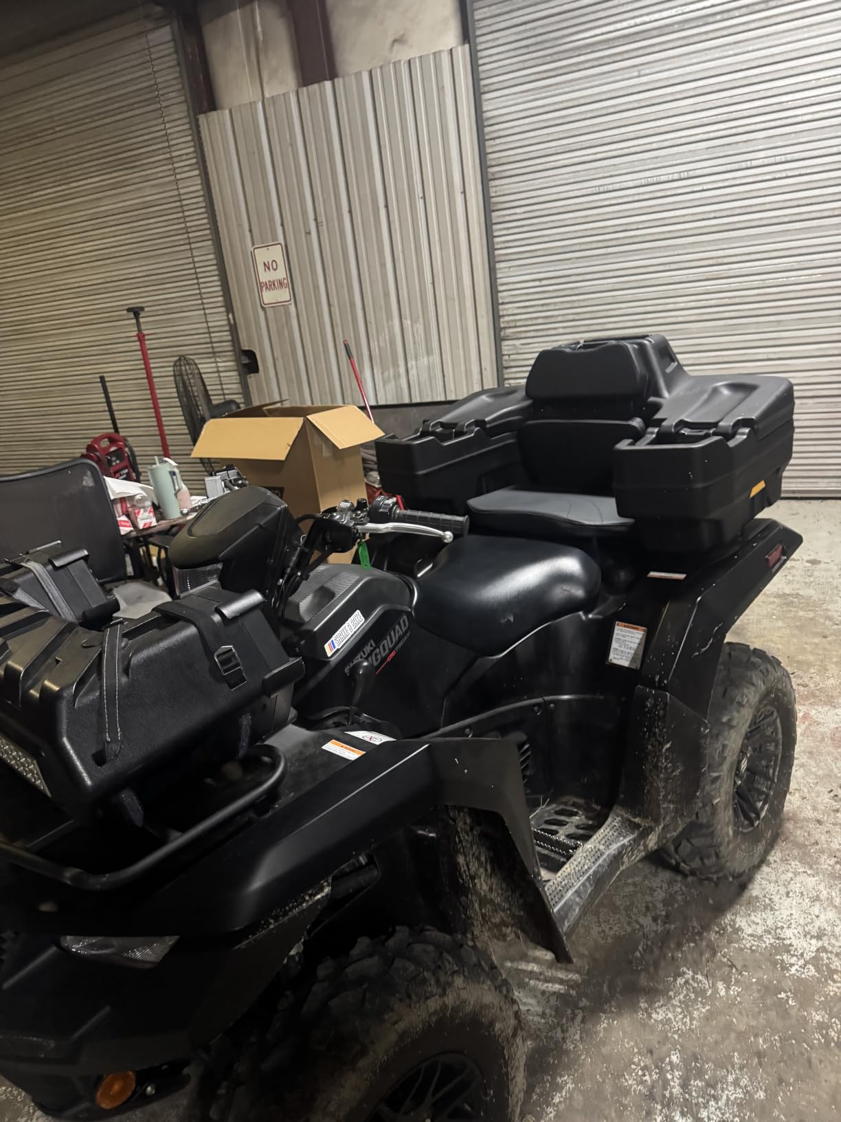 Black Boar ATV Rear Storage Box & Lounger, Seat with Increased Durability and Cushioned Support, Compatible with Most Tubular Racks, 66014 customer photo 2