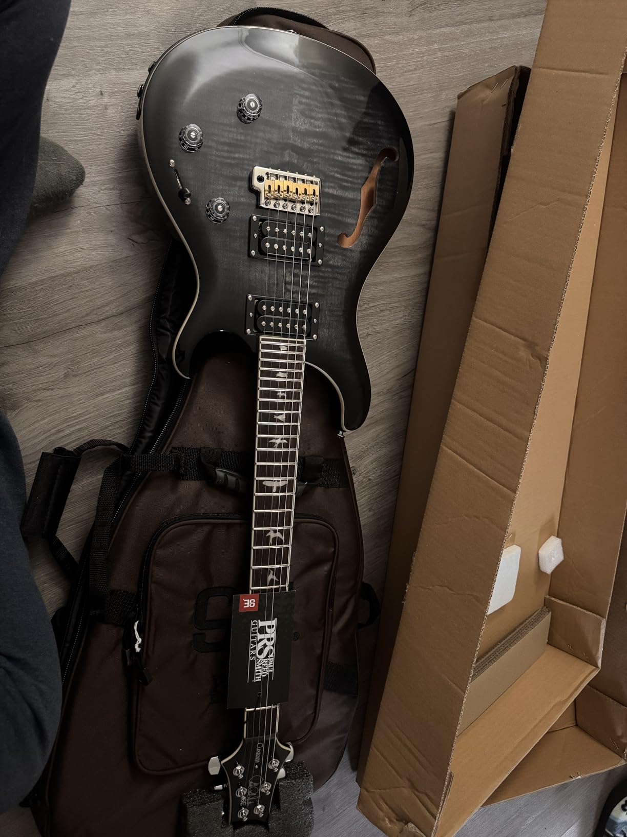 PRS SE Custom 24 Semi-Hollow Piezo, Vintage Sunburst customer photo 1