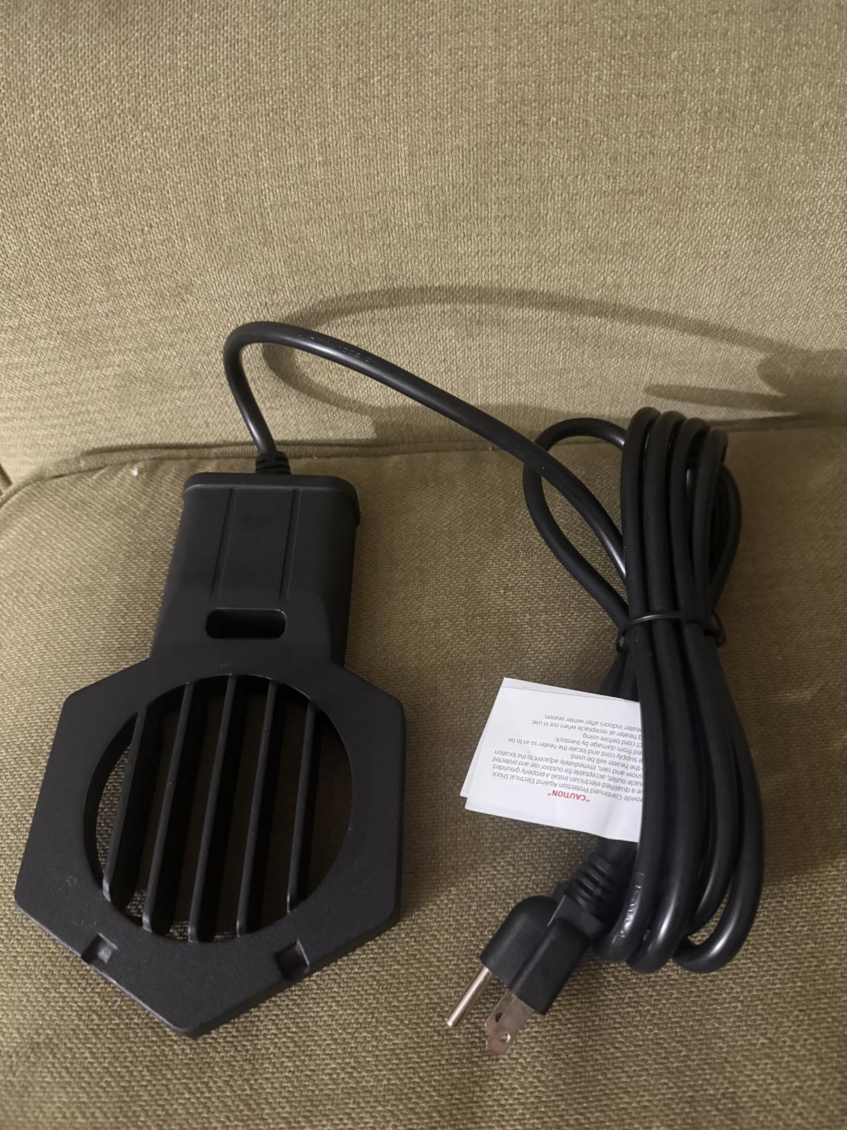 500W Pond Heater Submergible De-icer Cast Aluminum Chicken Water Heater, Stock Tank Heater for Livestock/Horse/Fish/Bird Bath Winter Outdoor, 10ft customer photo 2