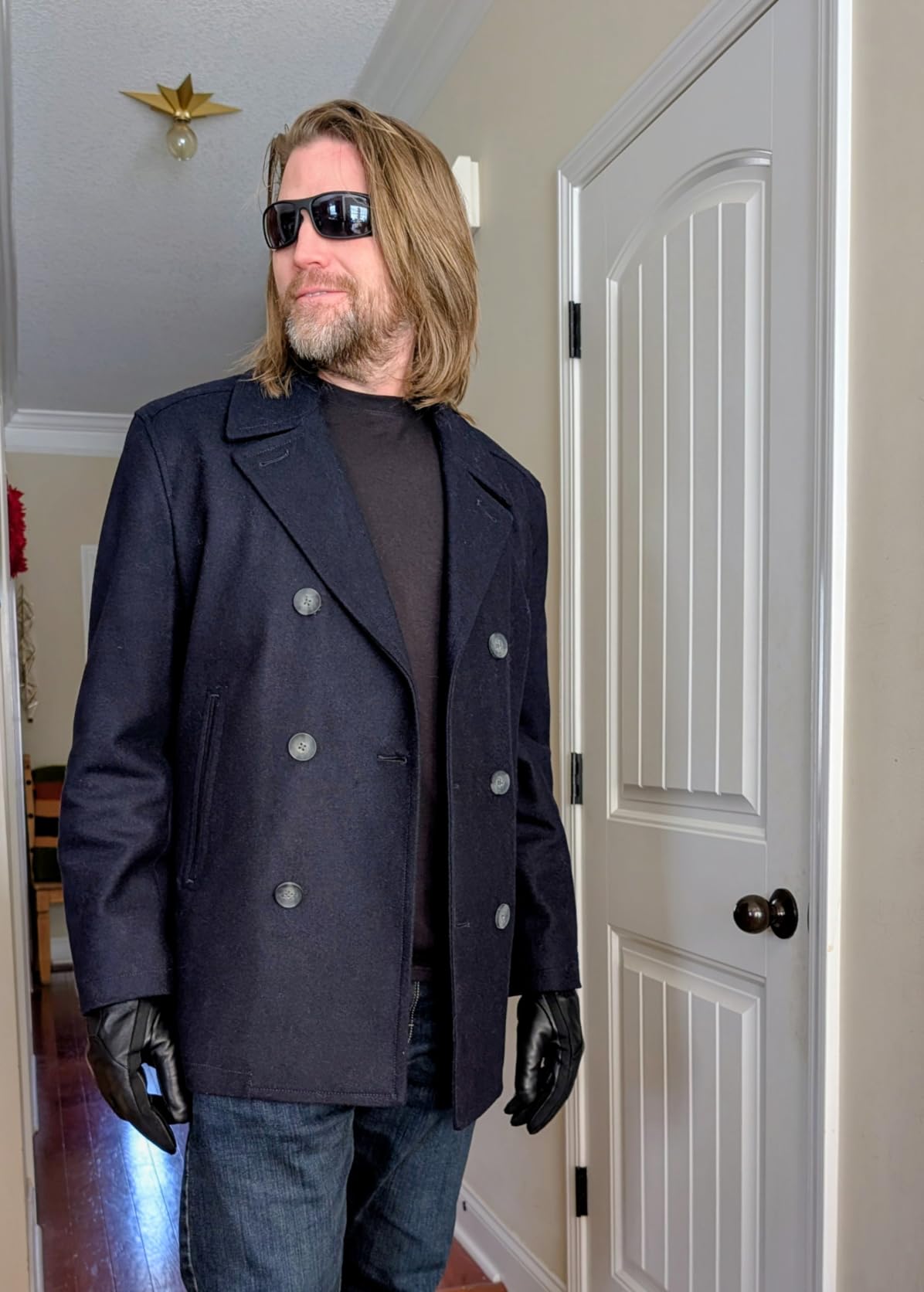 Men's Wool Blend Peacoat - Double-Breasted Winter Coat, Regular, Big & Tall Sizes customer photo 1