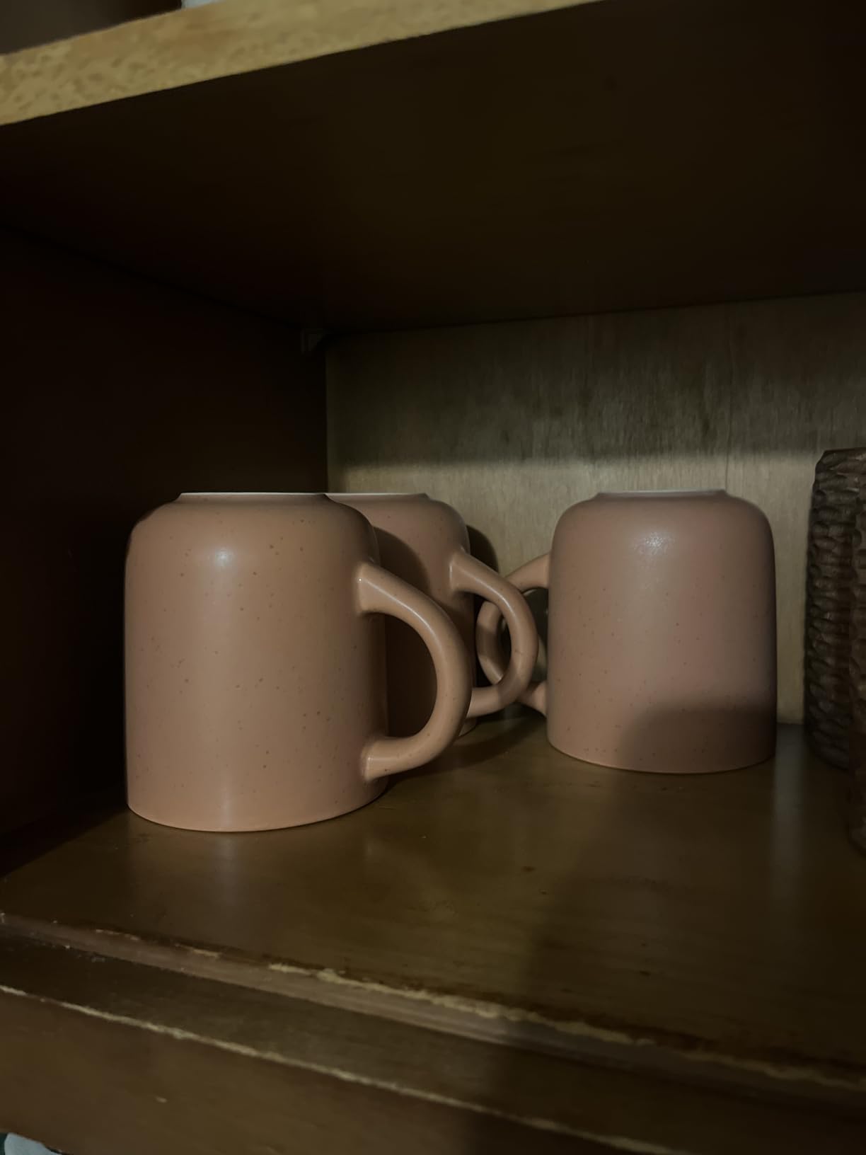 Bloomhouse - Two Time Oprah's Favorite Things Winner - Corsica Clay 4-Piece Mug Set - Burnt Apricot Terracotta Stoneware Coffee & Tea Cups, Durable Ceramic Drinkware customer photo 2