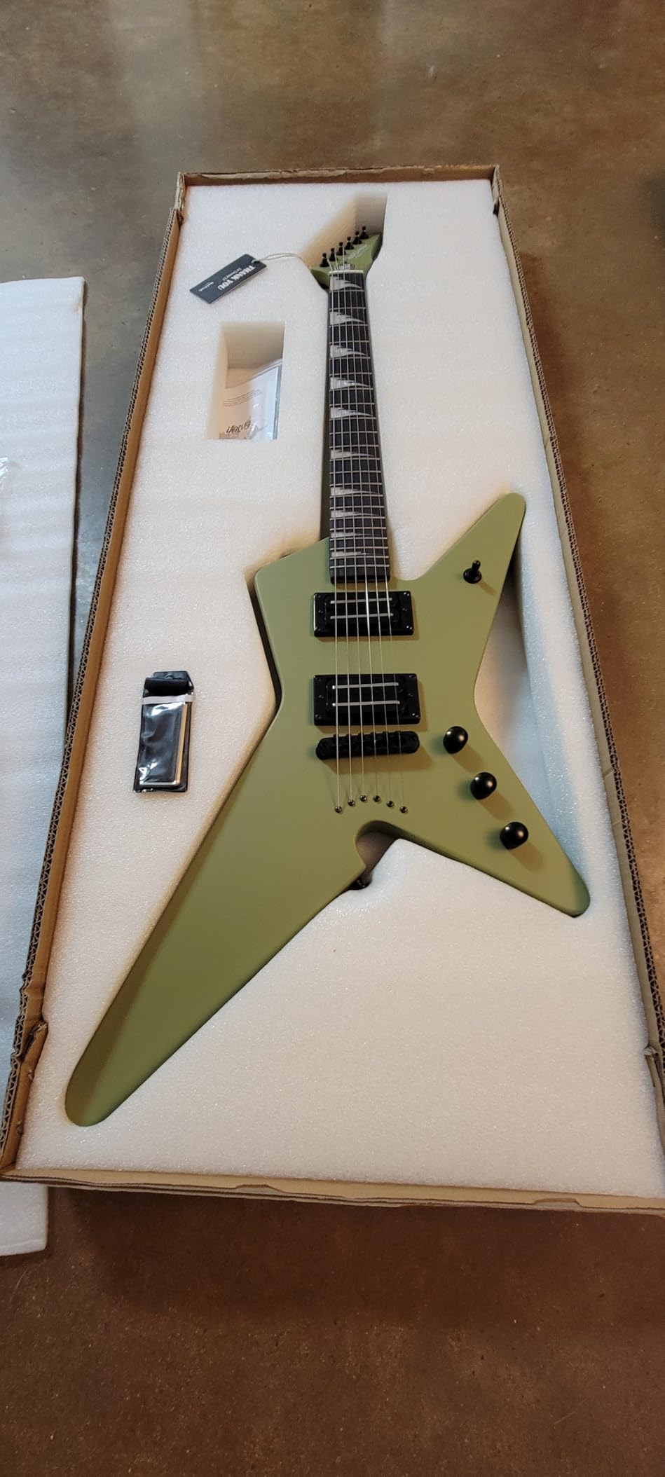 WestCreek Guitars HIGH VOLTAGE (HV) Heavy Metal Solid Body Electric Guitar (Black) customer photo 2