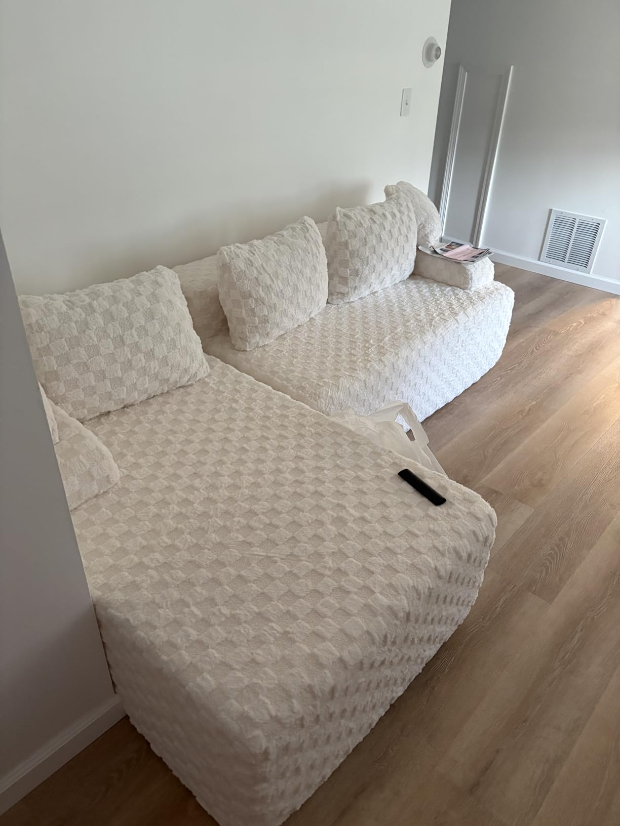 Hobestluk Boneless Couch Modular Sectional Sofa L-Shape Cloud Couch Lounge | 96