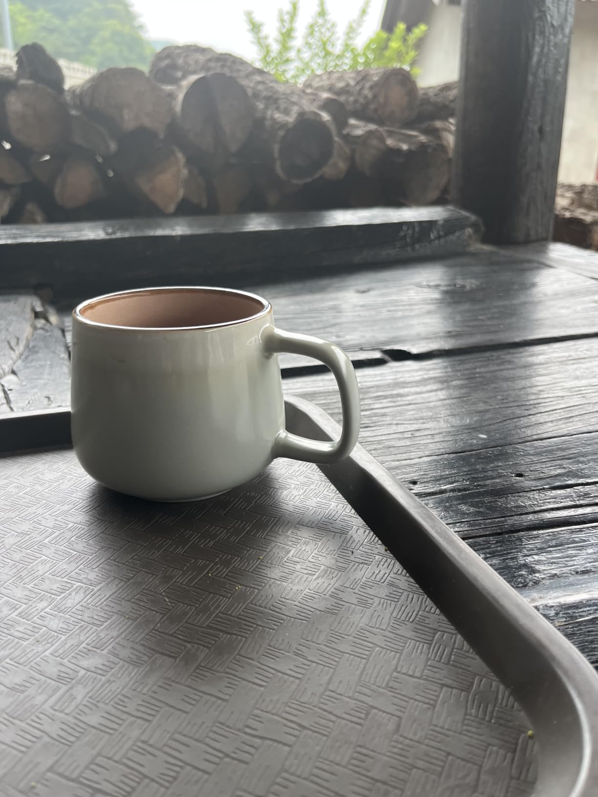 Ava Nord Ceramic Coffee Mugs Set of 4 | 12 oz Stoneware Coffee Cups | Lead-Free, Non-Toxic | Microwave and Dishwasher Safe | Comfortable Handle | Aesthetic Nordic Design for Tea and Latte | Sage Ash customer photo 1